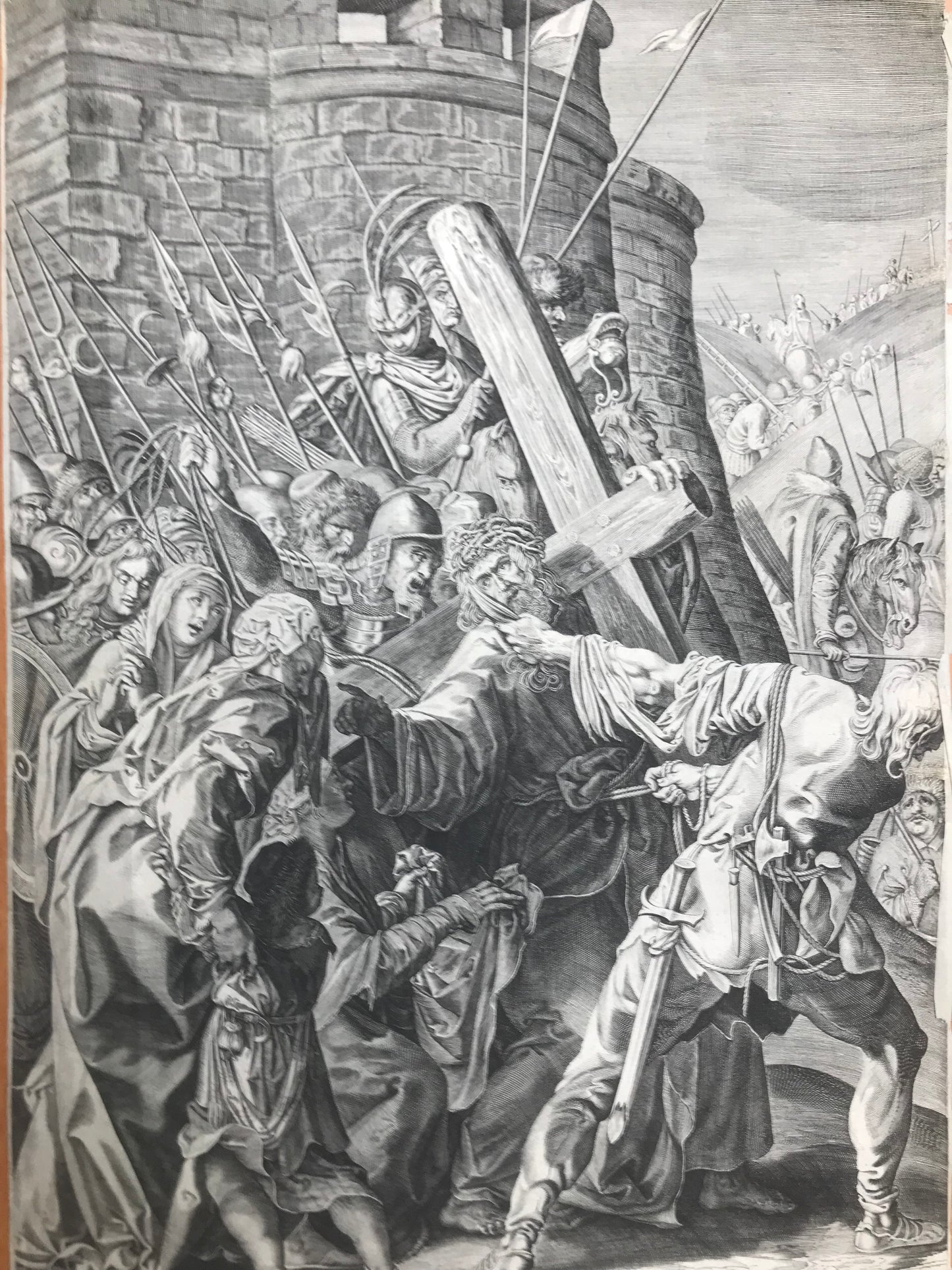 Le Christ portant la Croix -  Aegidius Sadeler (1570-1629) d'après Albrecht Durer (1471-1528) - vers 1580-1629