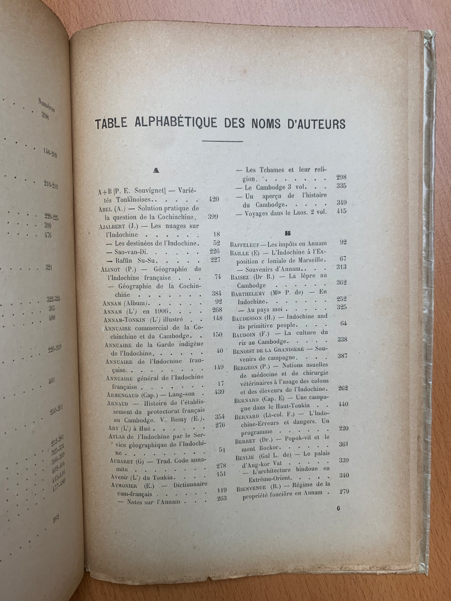 Pour mieux connaitre l'Indochine - Essai d'une bibliographie - P.B. - 1922
