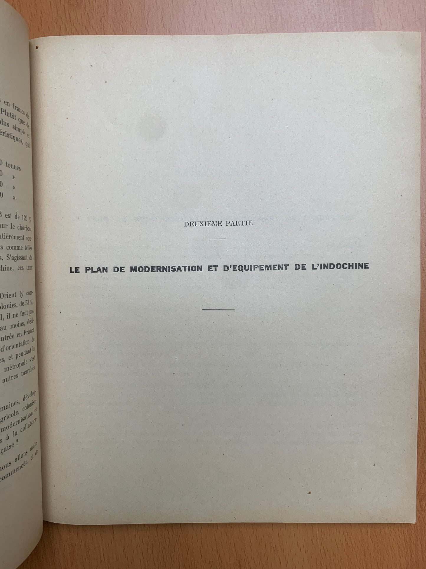 Premier rapport de la sous-commission de Modernisation de l'Indochine - 1948