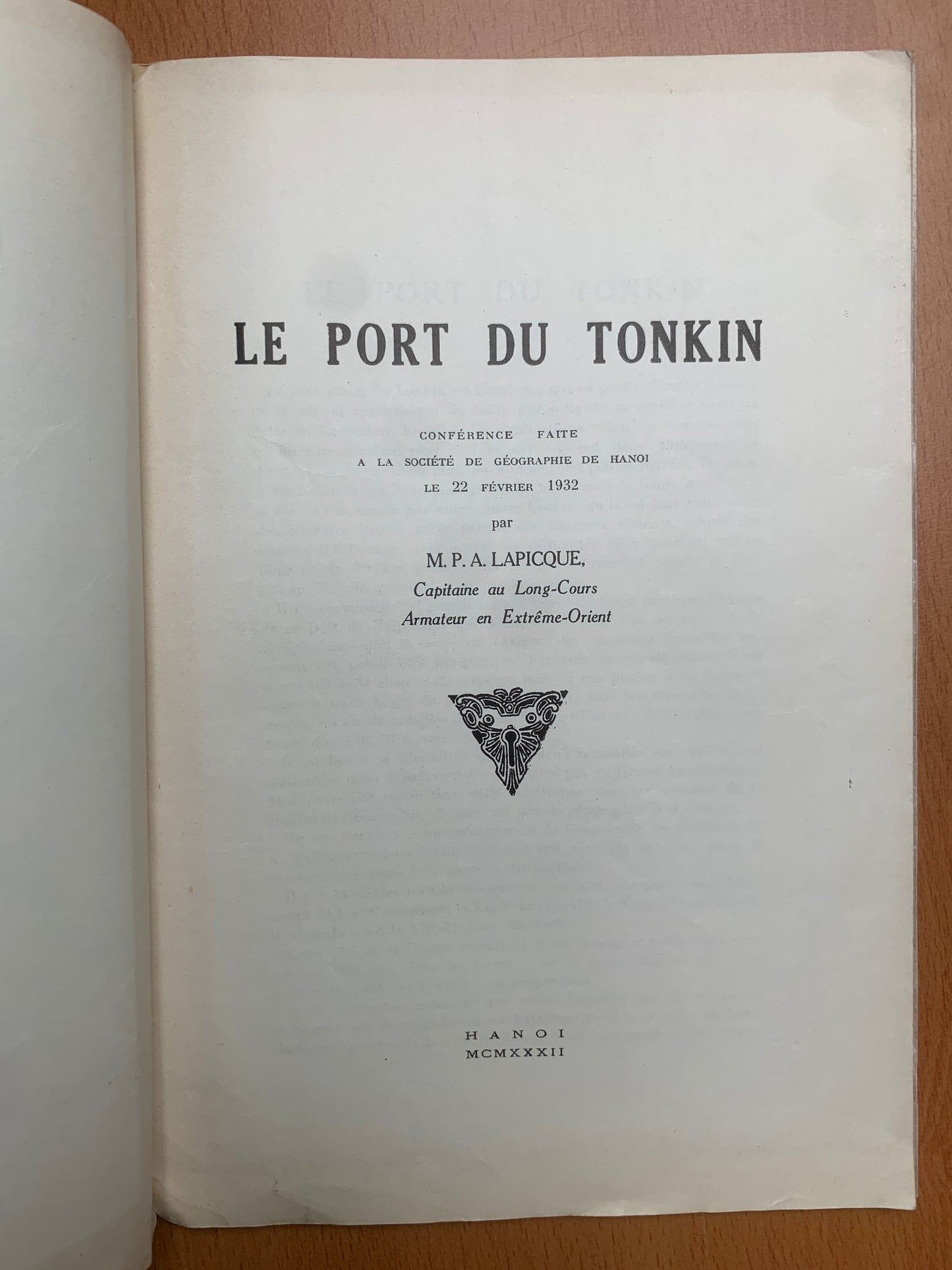 Le Port du Tonkin - Lapicque - Hanoi - 1932