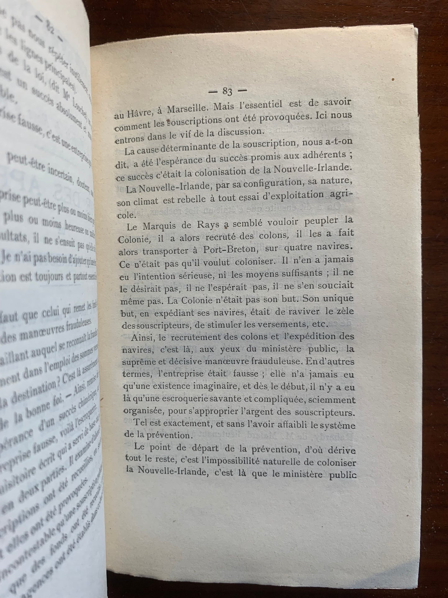 La vérité sur la Colonie de Port-Breton et le Marquis de Rays - Valamont - 1889