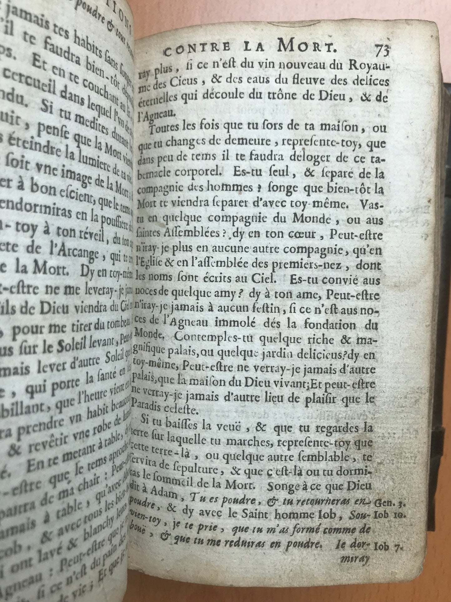 RELIURE - Consolations de l'âme contre les frayeurs de la mort - Drelincourt - 1675