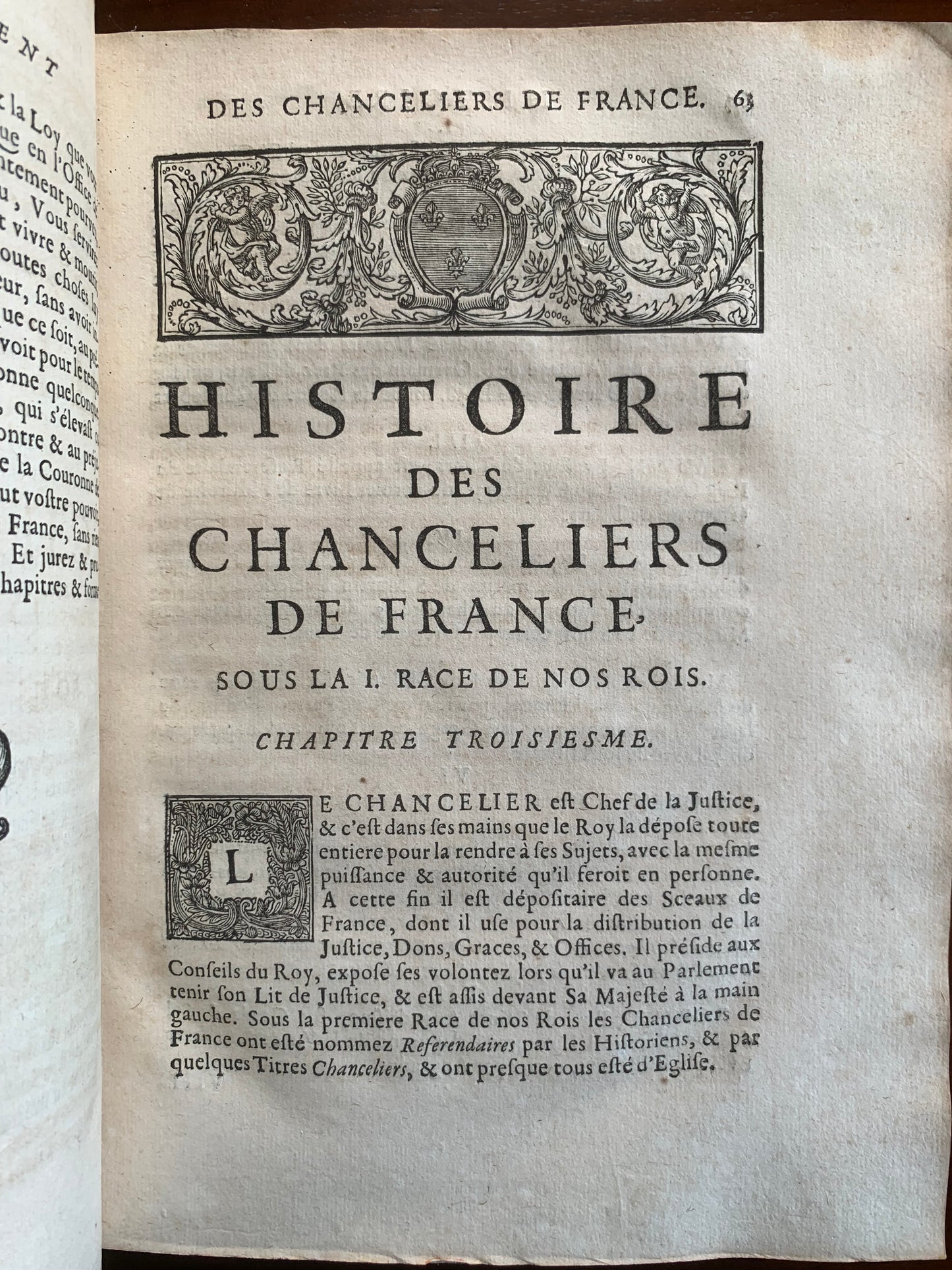 Histoire de la Maison Royale de France et des grands officiers - Anselme - 1674