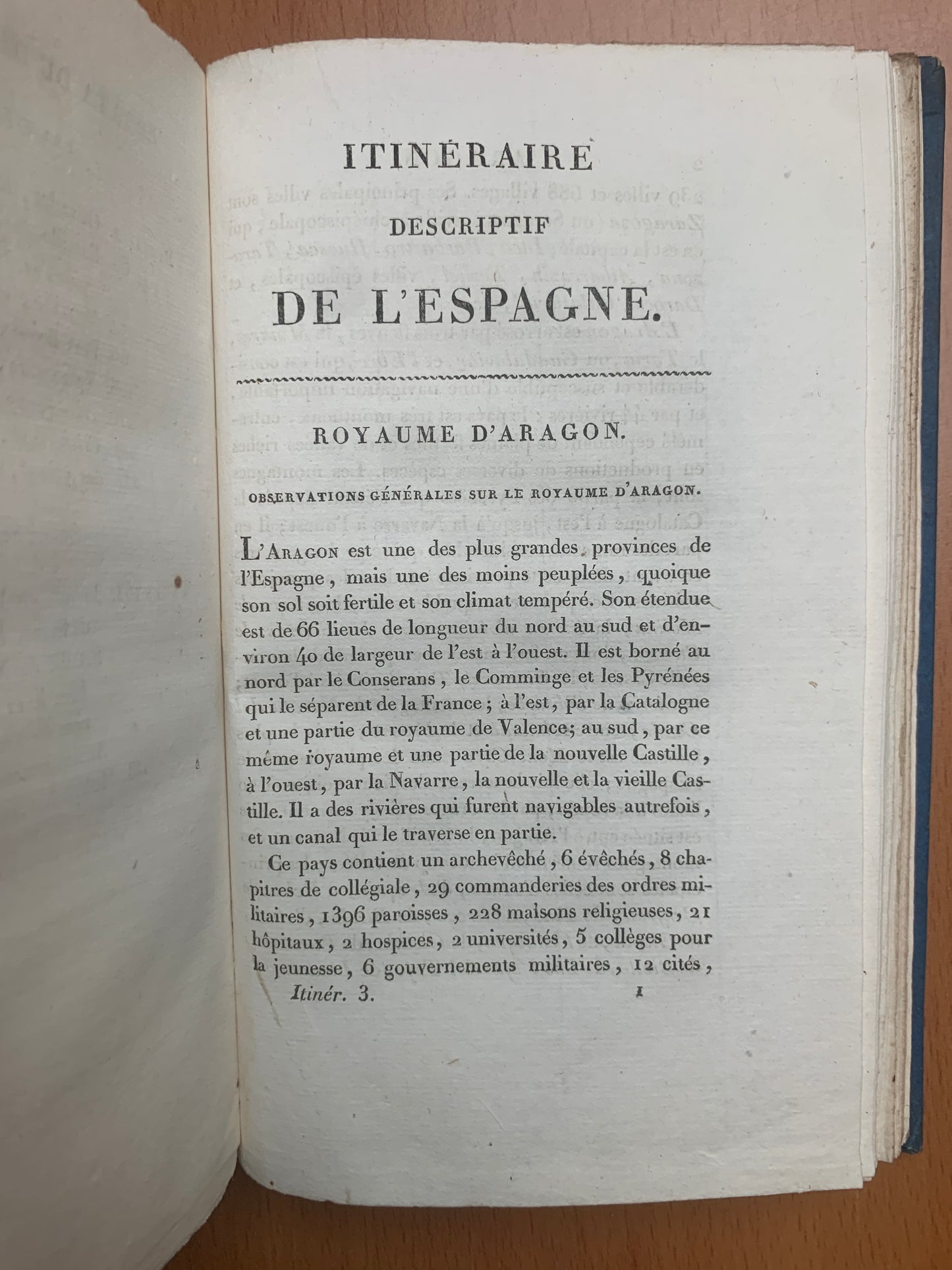 Itinéraire descriptif de l'Espagne et tableau élémentaire des différentes branches de l'administration et de l'industrie de ce royaume - Alexandre de Laborde - 1808