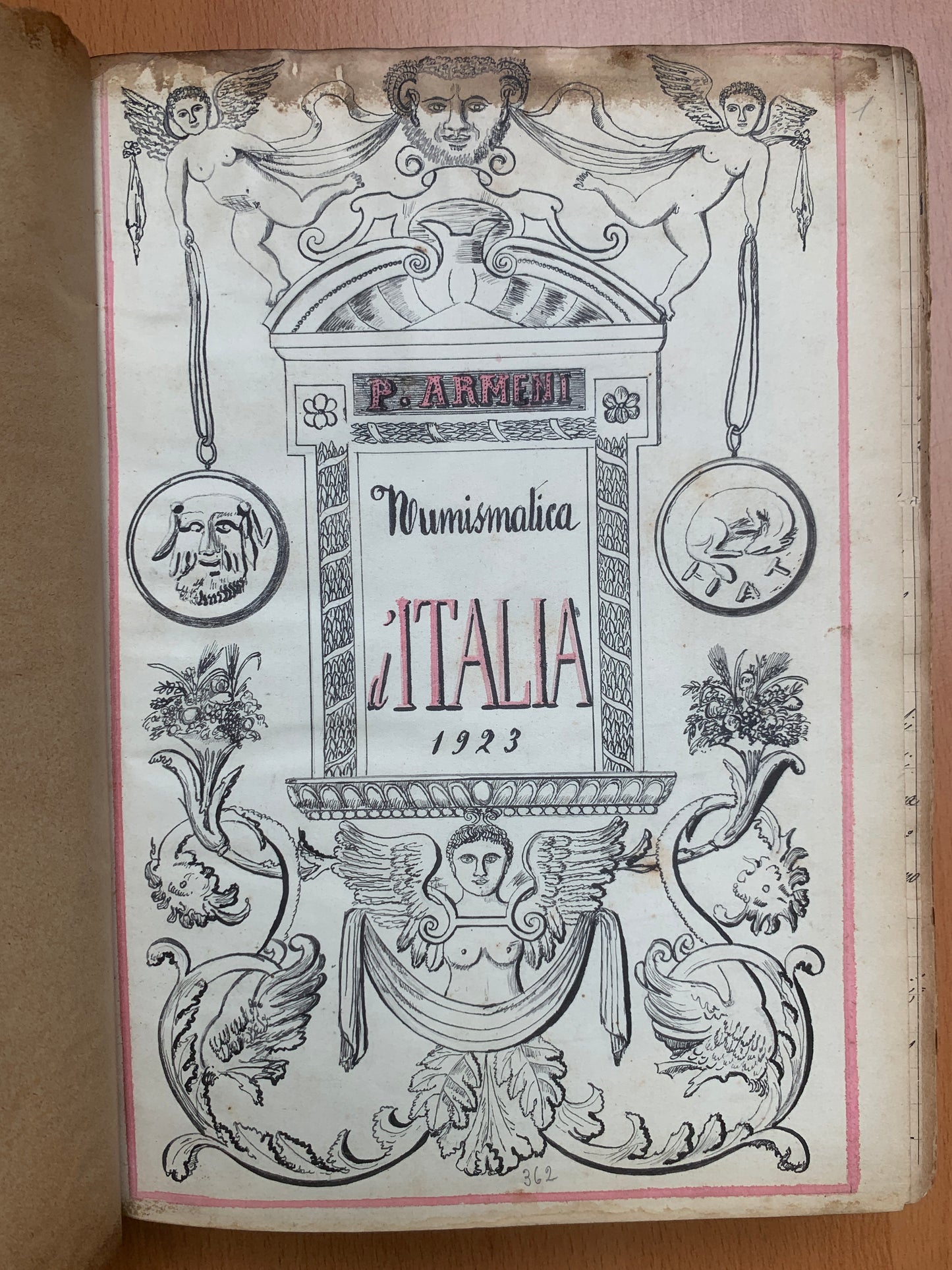 Trattato sulle Monete d'Italia e Sicilia - Manuscrit - P. Armeni - 1923-1927