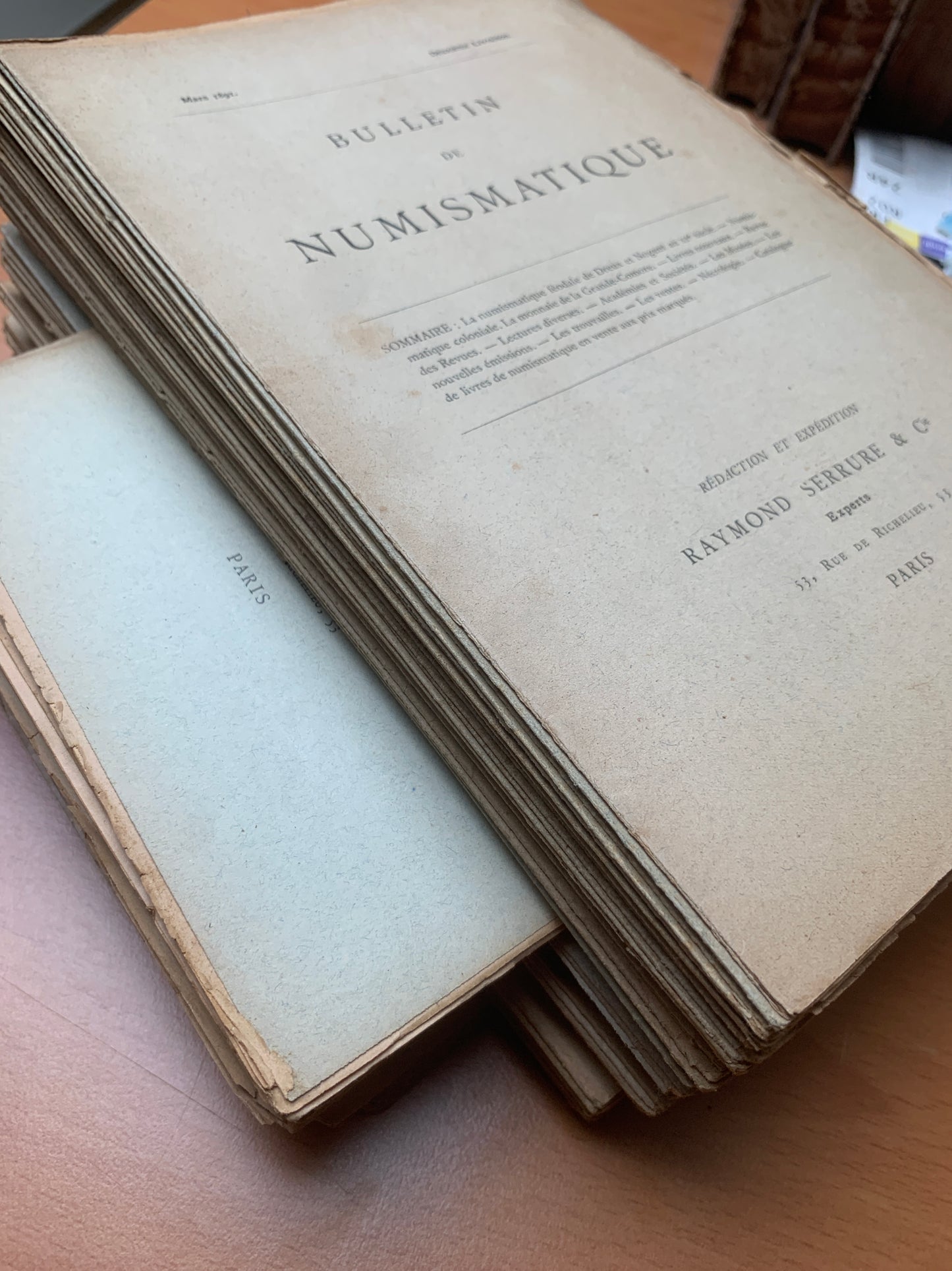 Bulletins de Numismatique - Raymond Serrure - 87 bulletins de 1891 à 1906