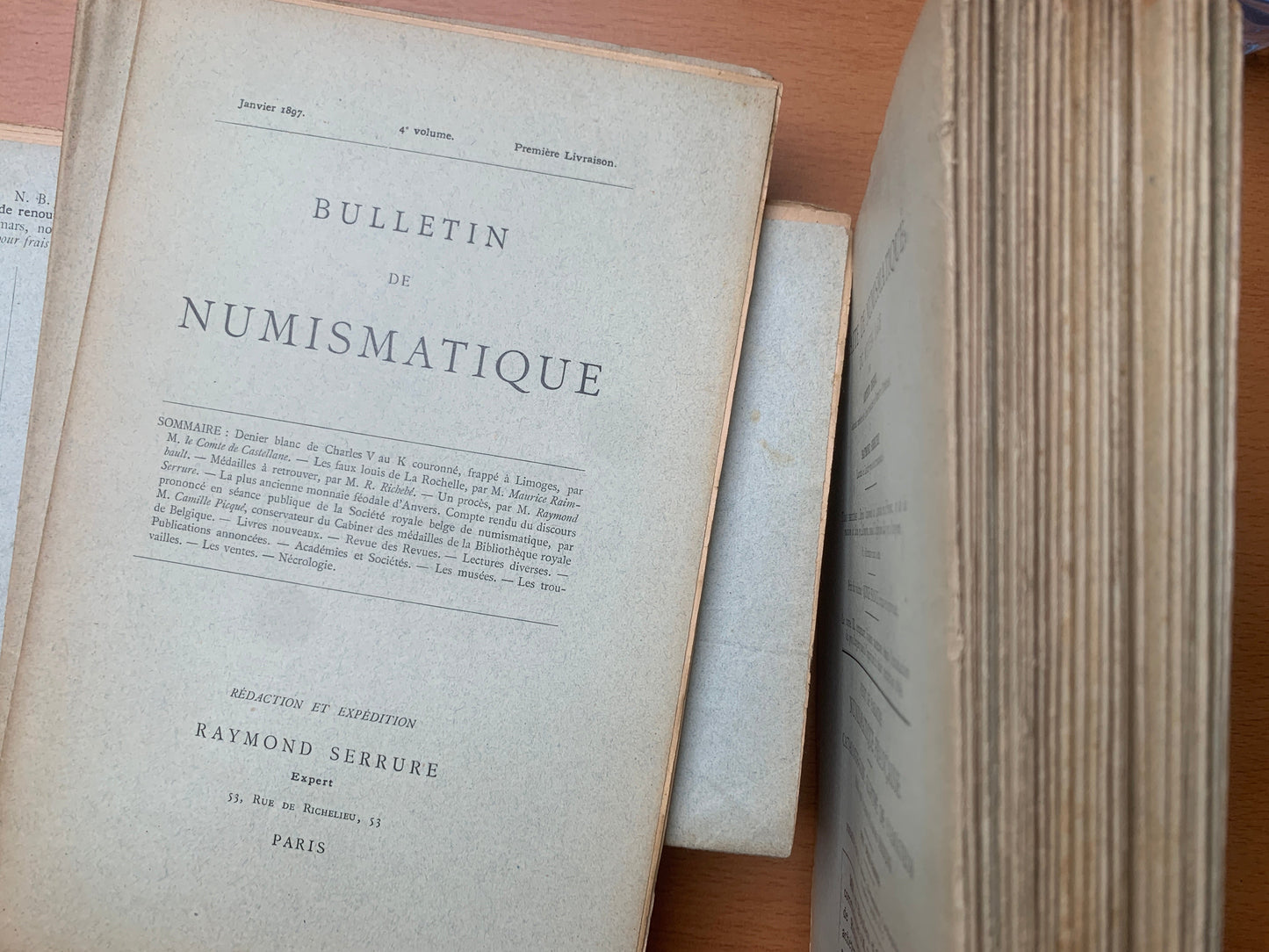 Bulletins de Numismatique - Raymond Serrure - 87 bulletins de 1891 à 1906