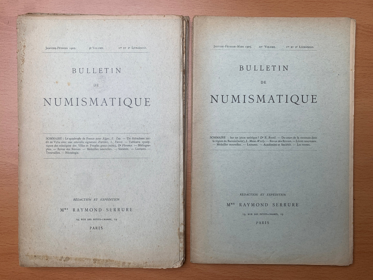 Bulletins de Numismatique - Raymond Serrure - 87 bulletins de 1891 à 1906