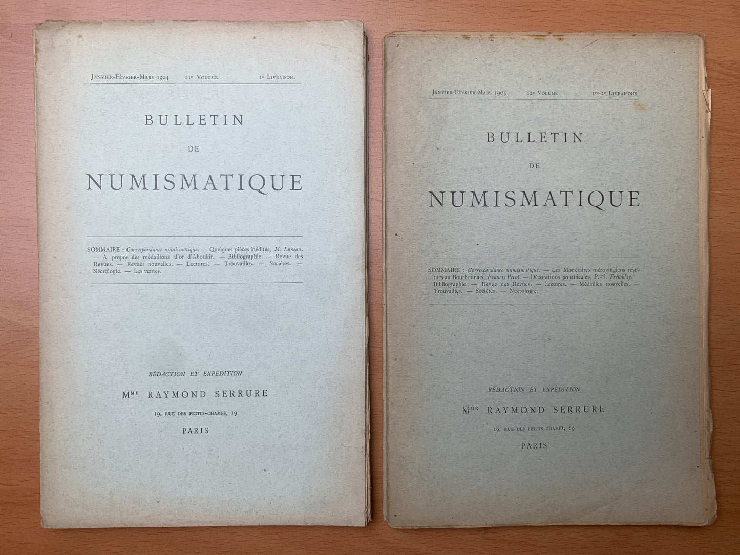 Bulletins de Numismatique - Raymond Serrure - 87 bulletins de 1891 à 1906
