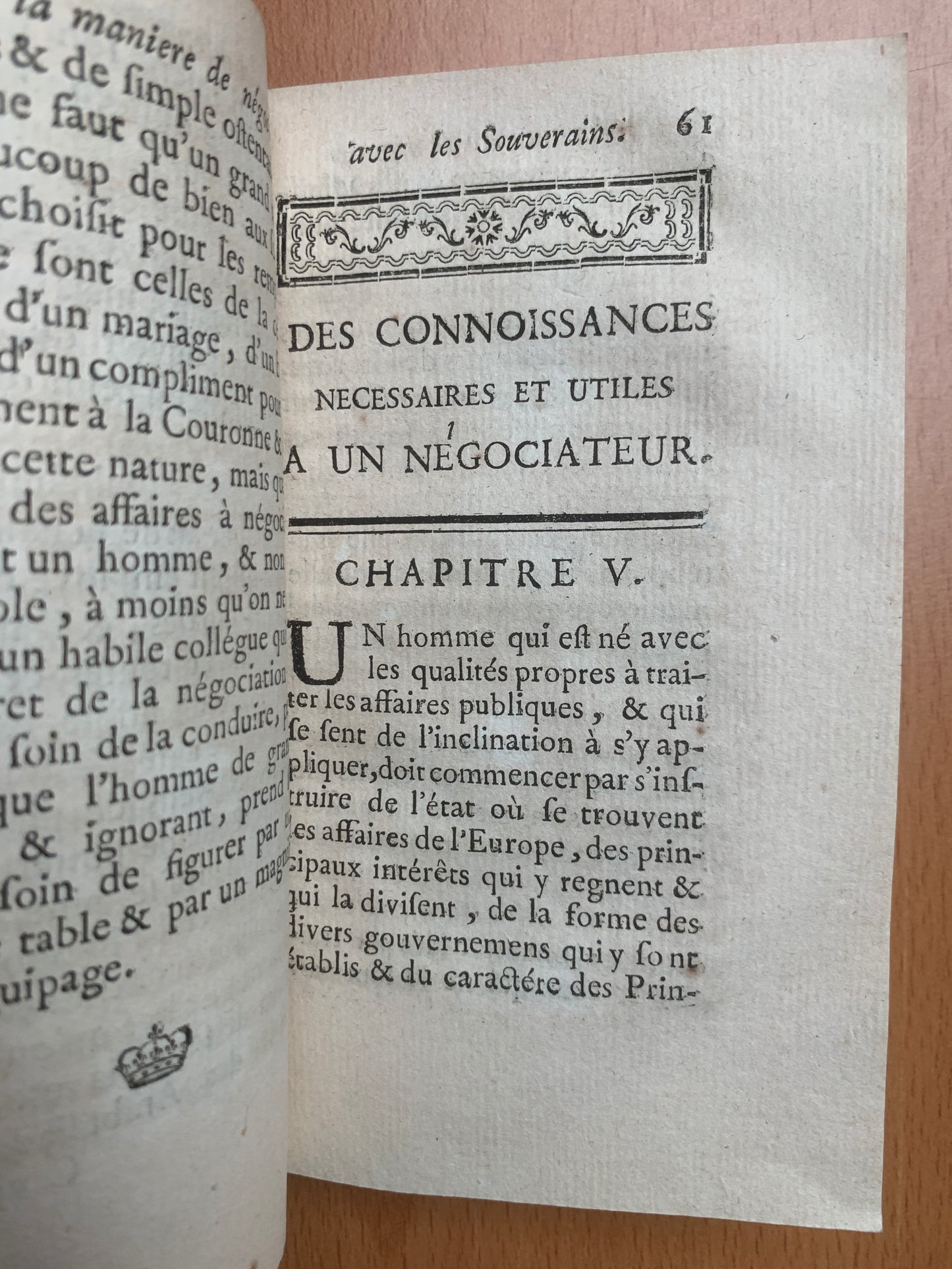 De la manière de négocier avec les souverains - de Callières - 1750