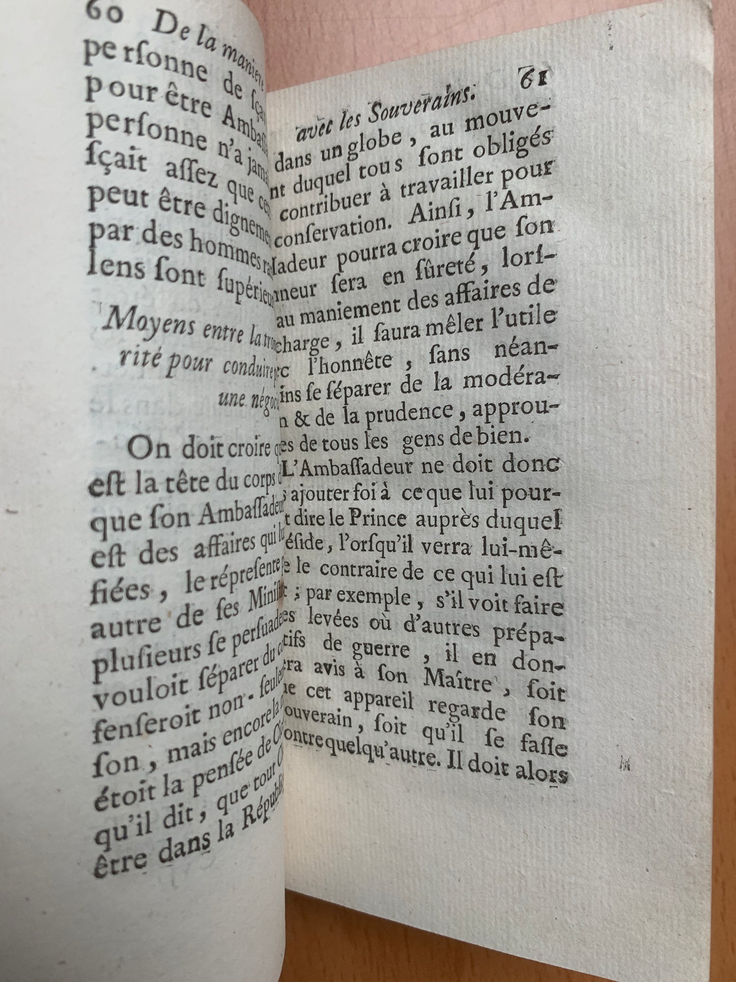 De la manière de négocier avec les souverains - de Callières - 1750