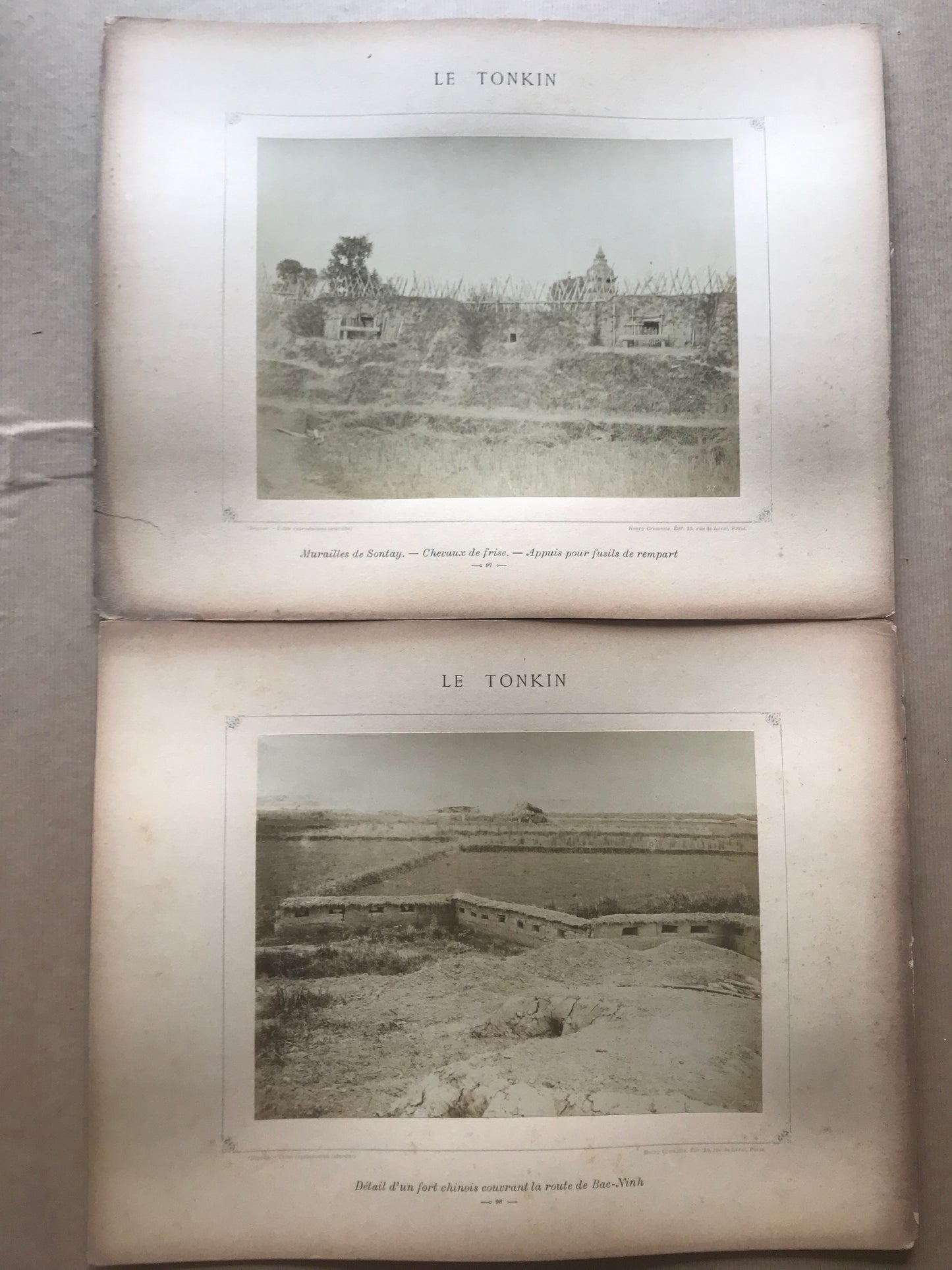 Le Tonkin - 52  Vues photographiques prises par Mr le Docteur Hocquard, Médecin-Major - Avec l'autorisation de Mr la Général en Chef du corps expéditionnaire - 1884-1885 - Quatrième série