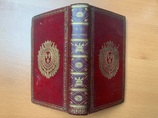 Reliure aux armes du Comte d'Artois futur Charles X - La providence faisant tout pour le bonheur des hommes Trenqualye - 1816