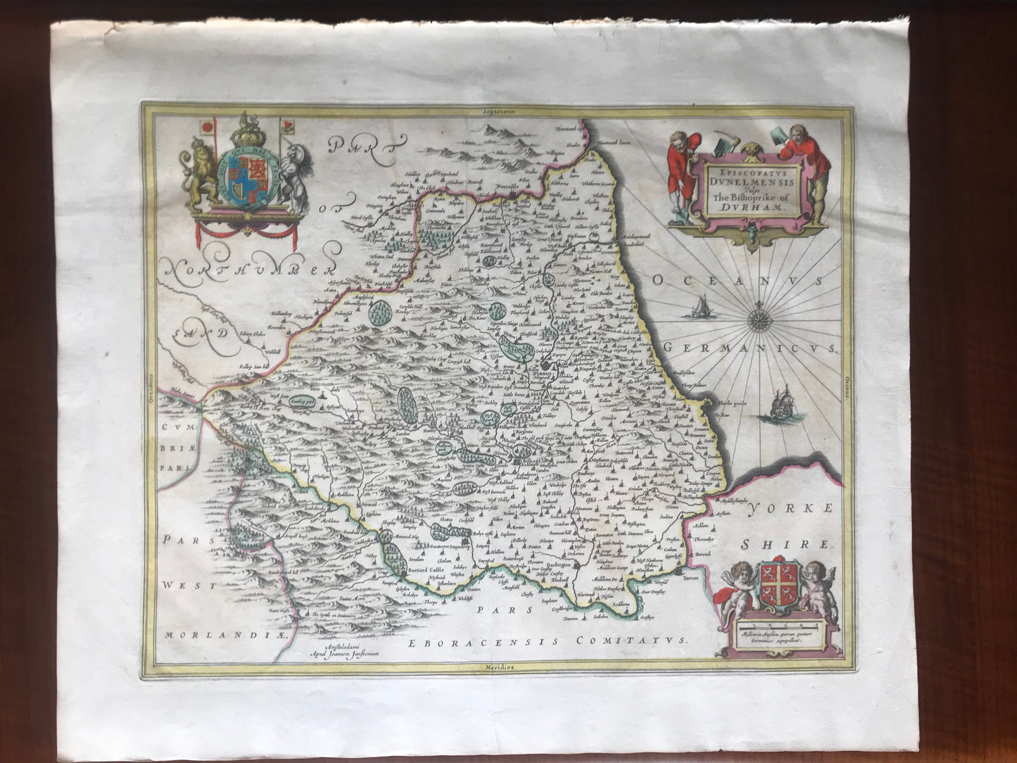 The Bishoprike of Durham - Jan Jansson - c 1646