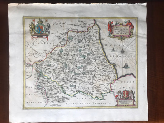 The Bishoprike of Durham - Jan Jansson - c 1646