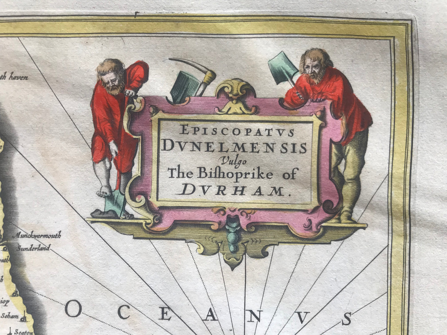 The Bishoprike of Durham - Jan Jansson - c 1646