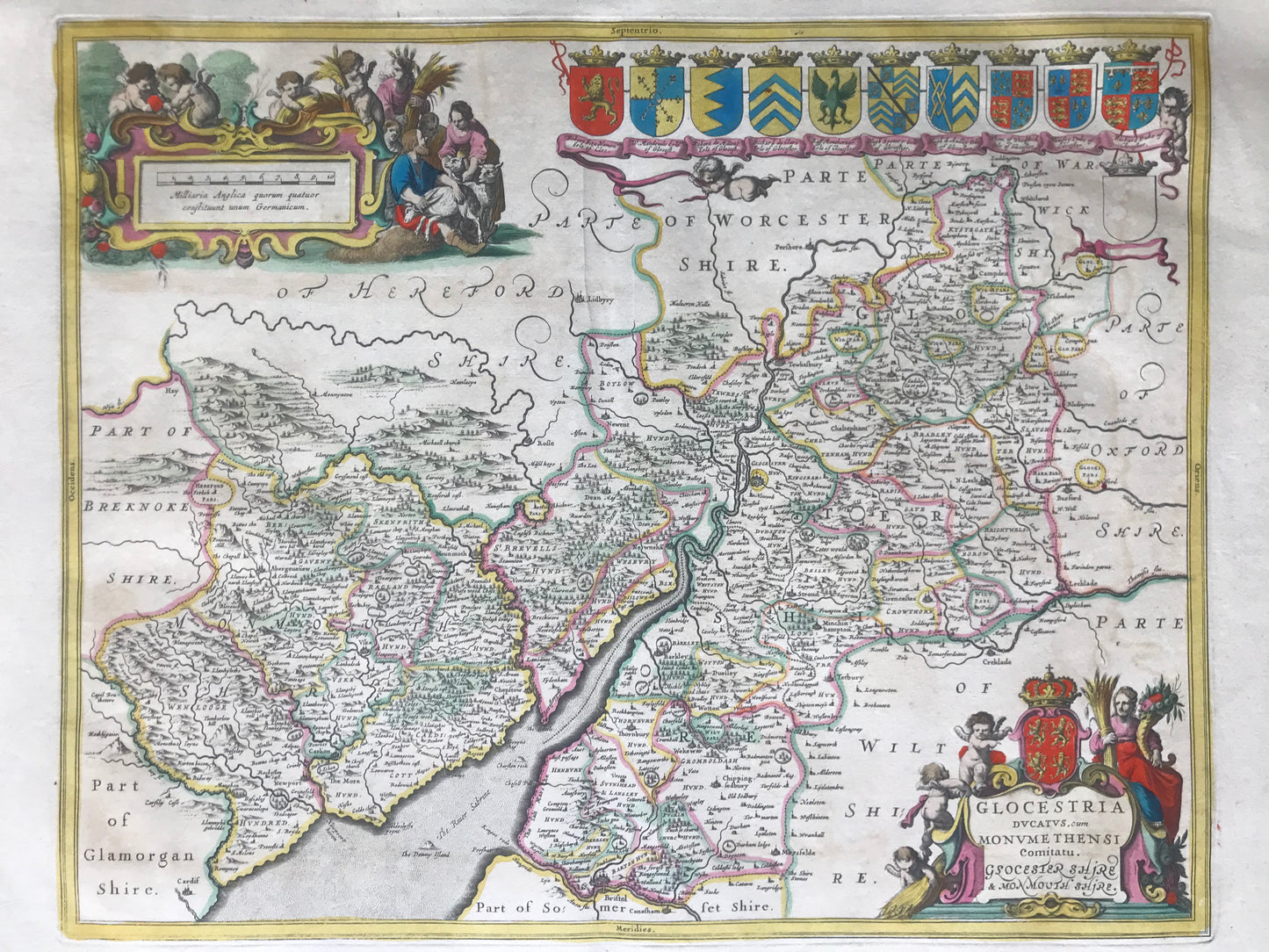 Gloucestershire et Monmouthshire - Jan Jansson - 1646