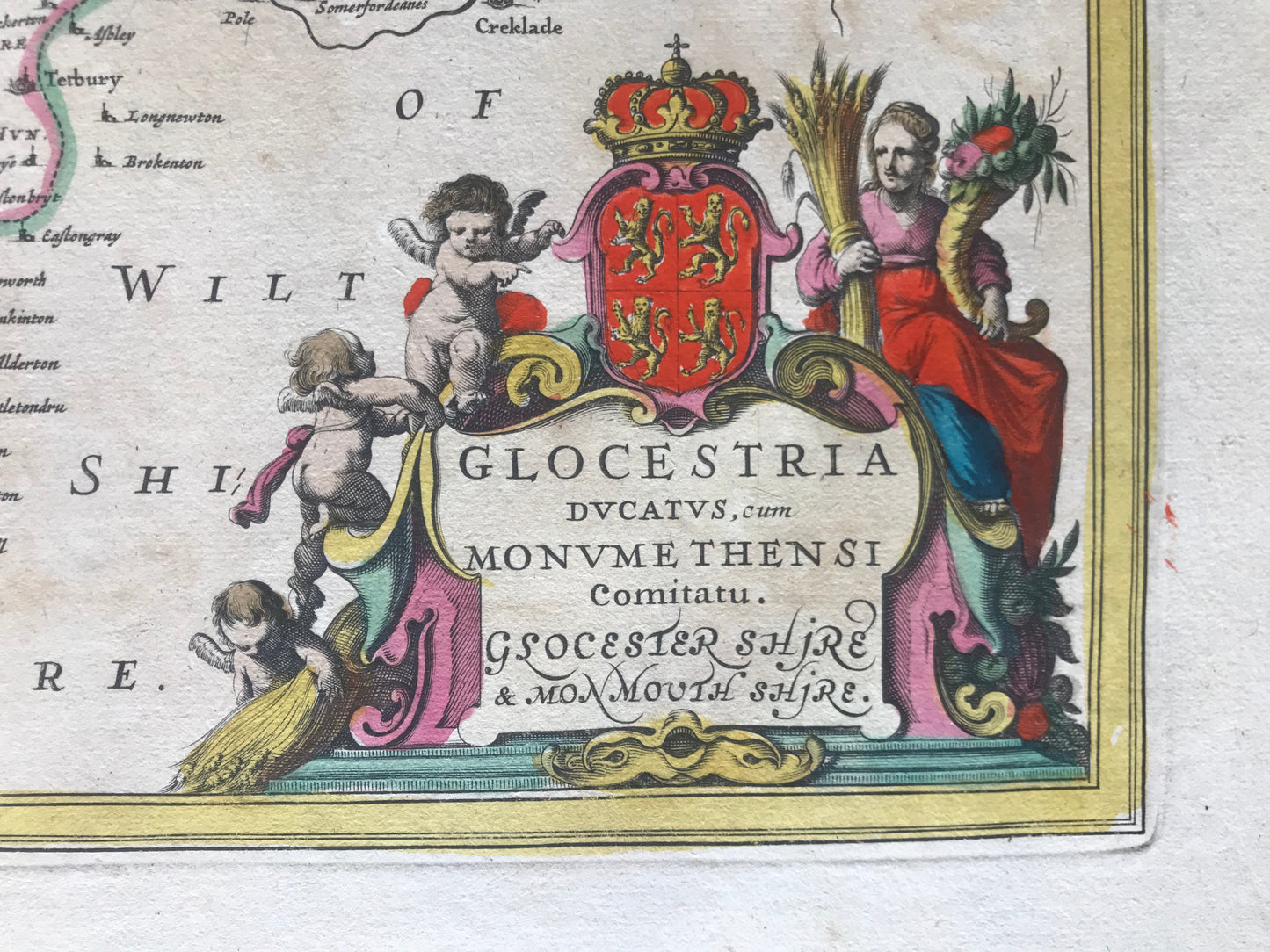 Gloucestershire et Monmouthshire - Jan Jansson - 1646