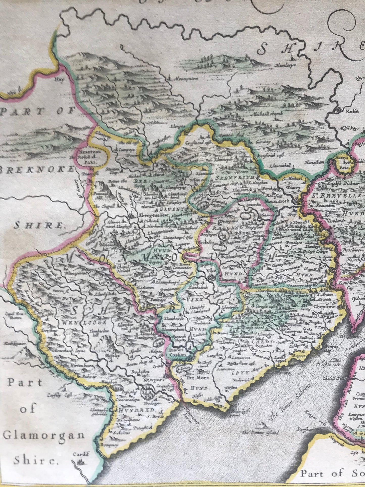 Gloucestershire et Monmouthshire - Jan Jansson - 1646