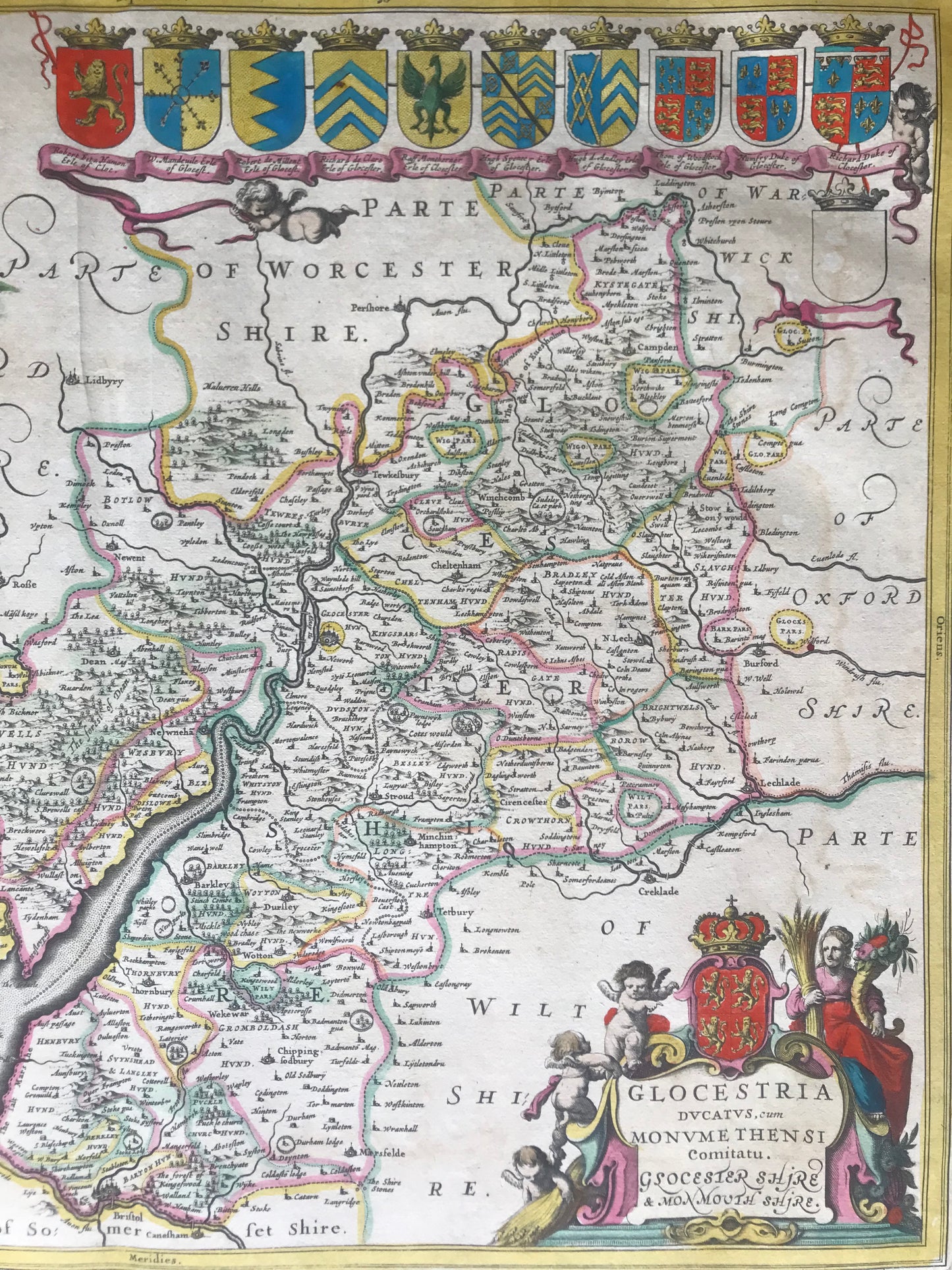 Gloucestershire et Monmouthshire - Jan Jansson - 1646