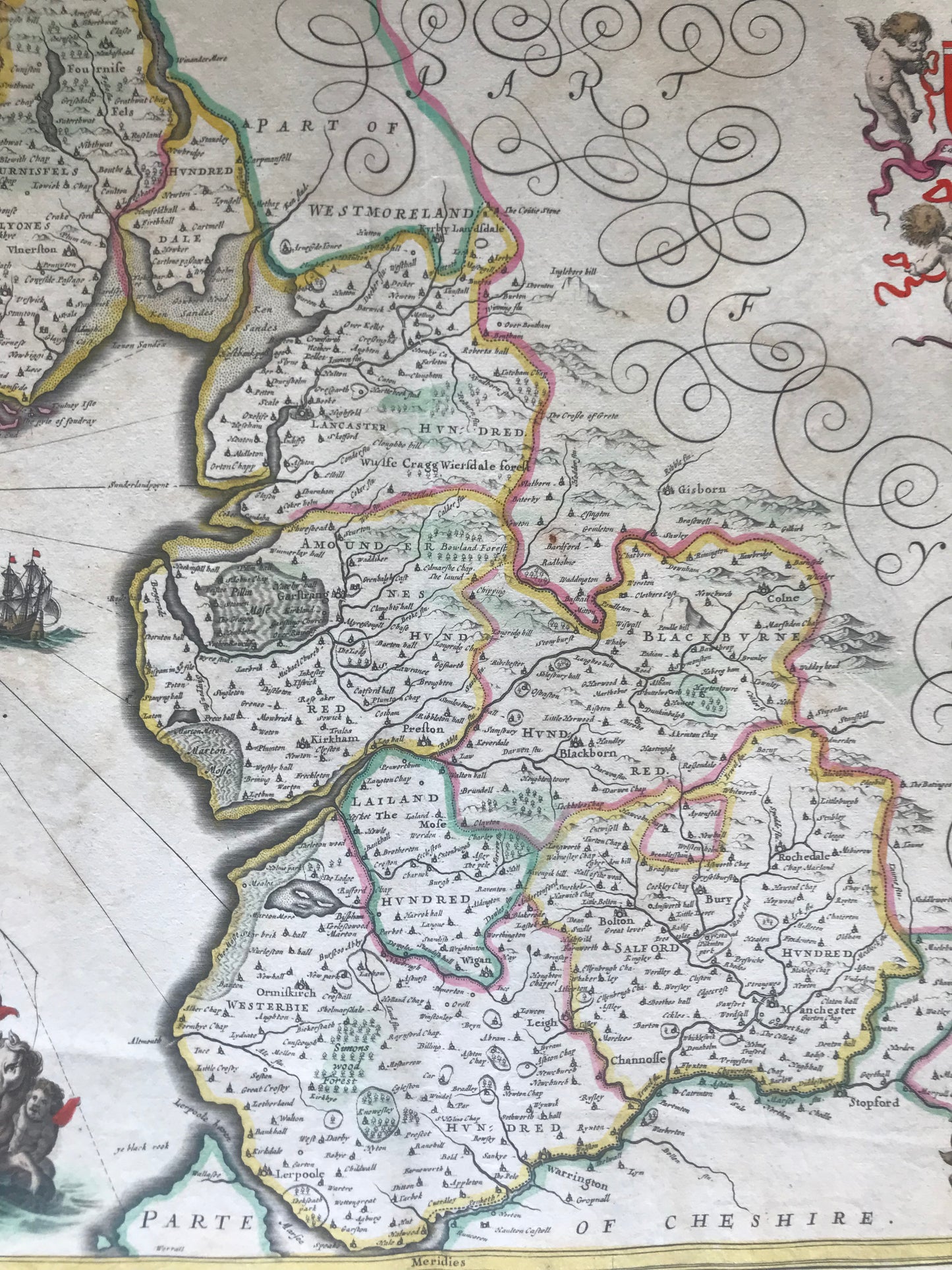 Lancaster & Lancashire - Jan Jansson - c 1646