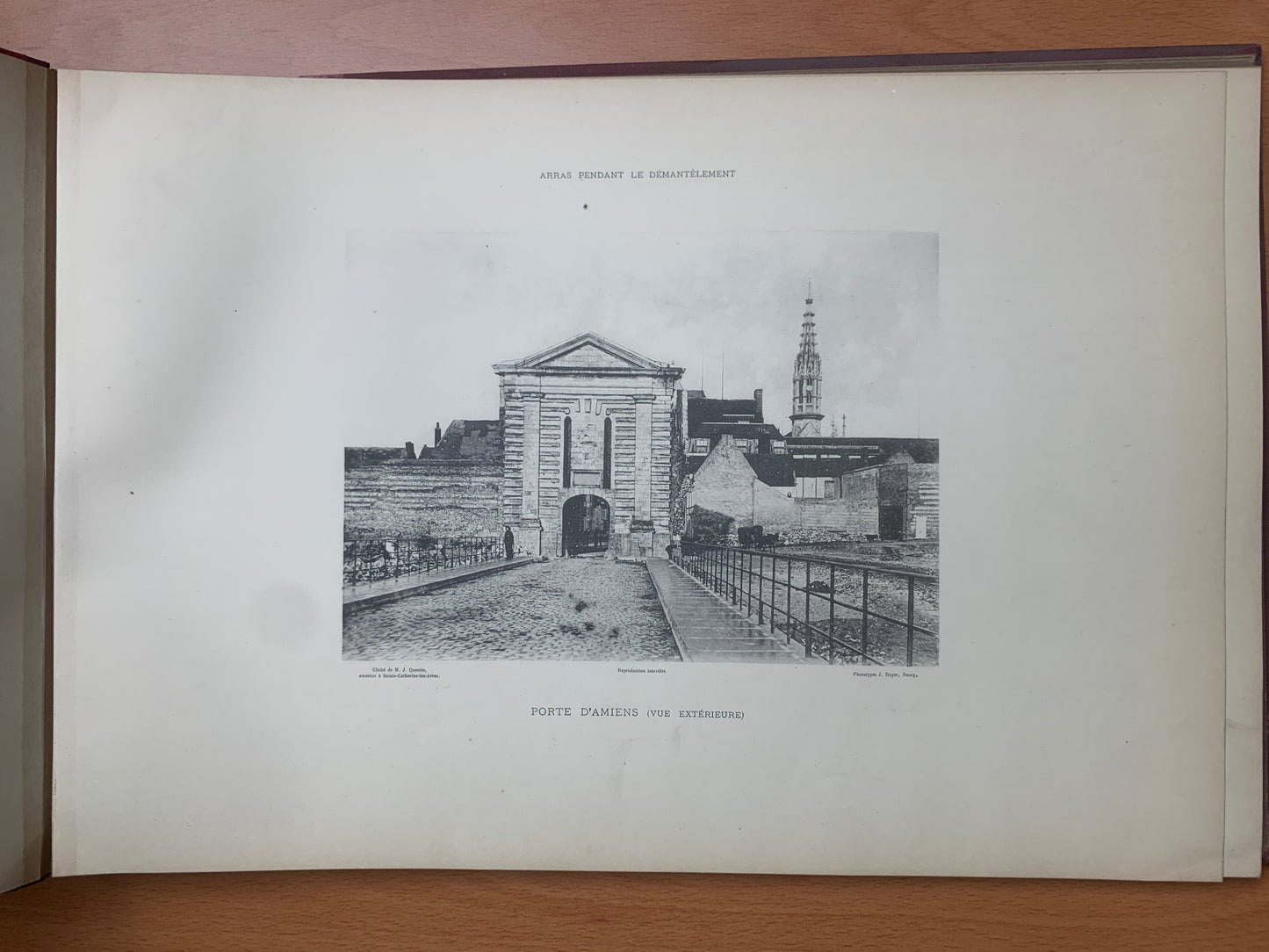 Souvenir des fortification d'Arras - Album de vues - J. Quentin - 1892