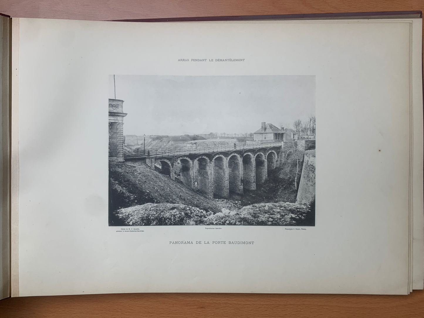 Souvenir des fortification d'Arras - Album de vues - J. Quentin - 1892