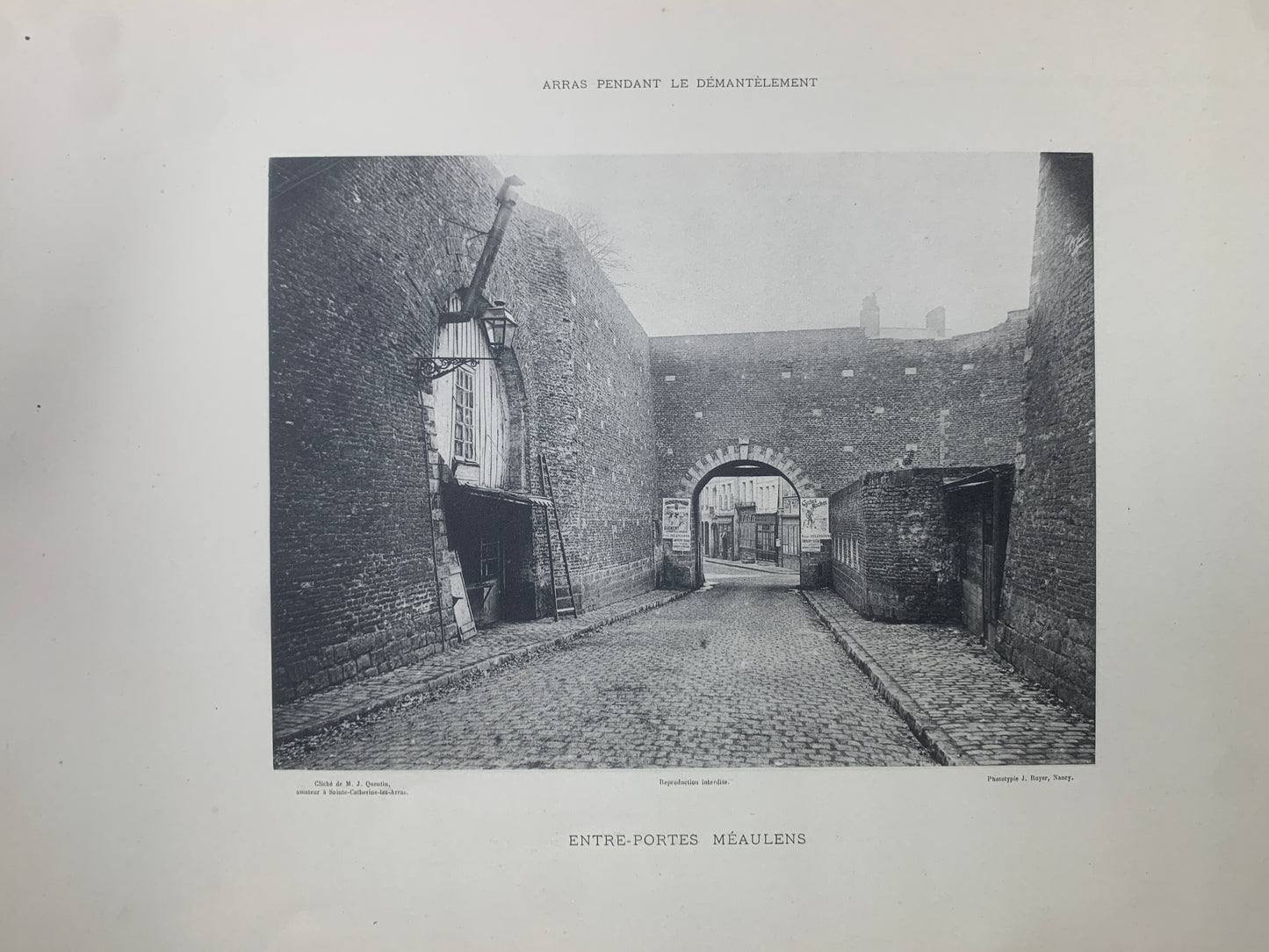 Souvenir des fortification d'Arras - Album de vues - J. Quentin - 1892
