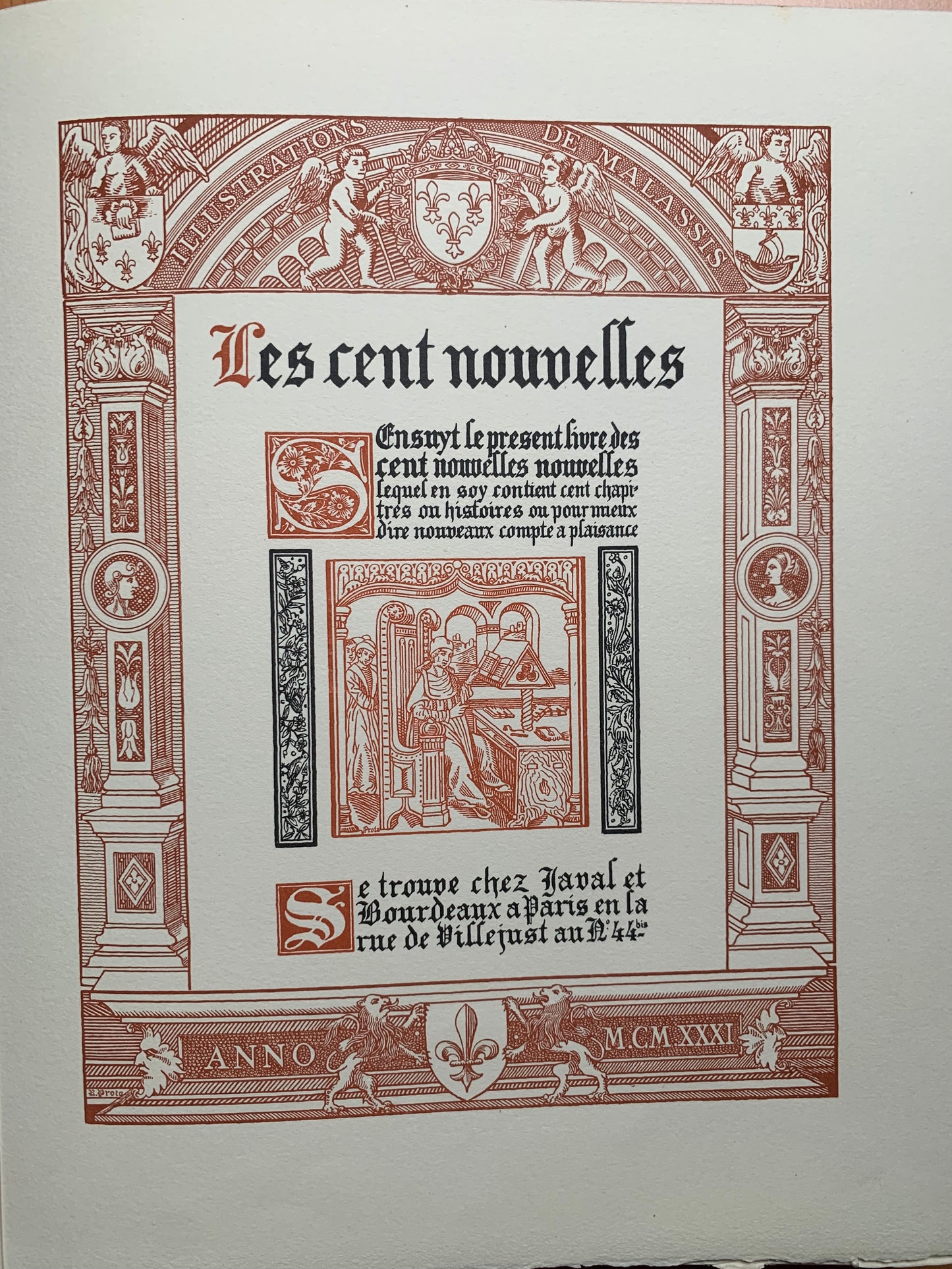 Les Cent Nouvelles du Roy Louis le Onzième - Illustrées de seize aquarelles de Malassis - 1931