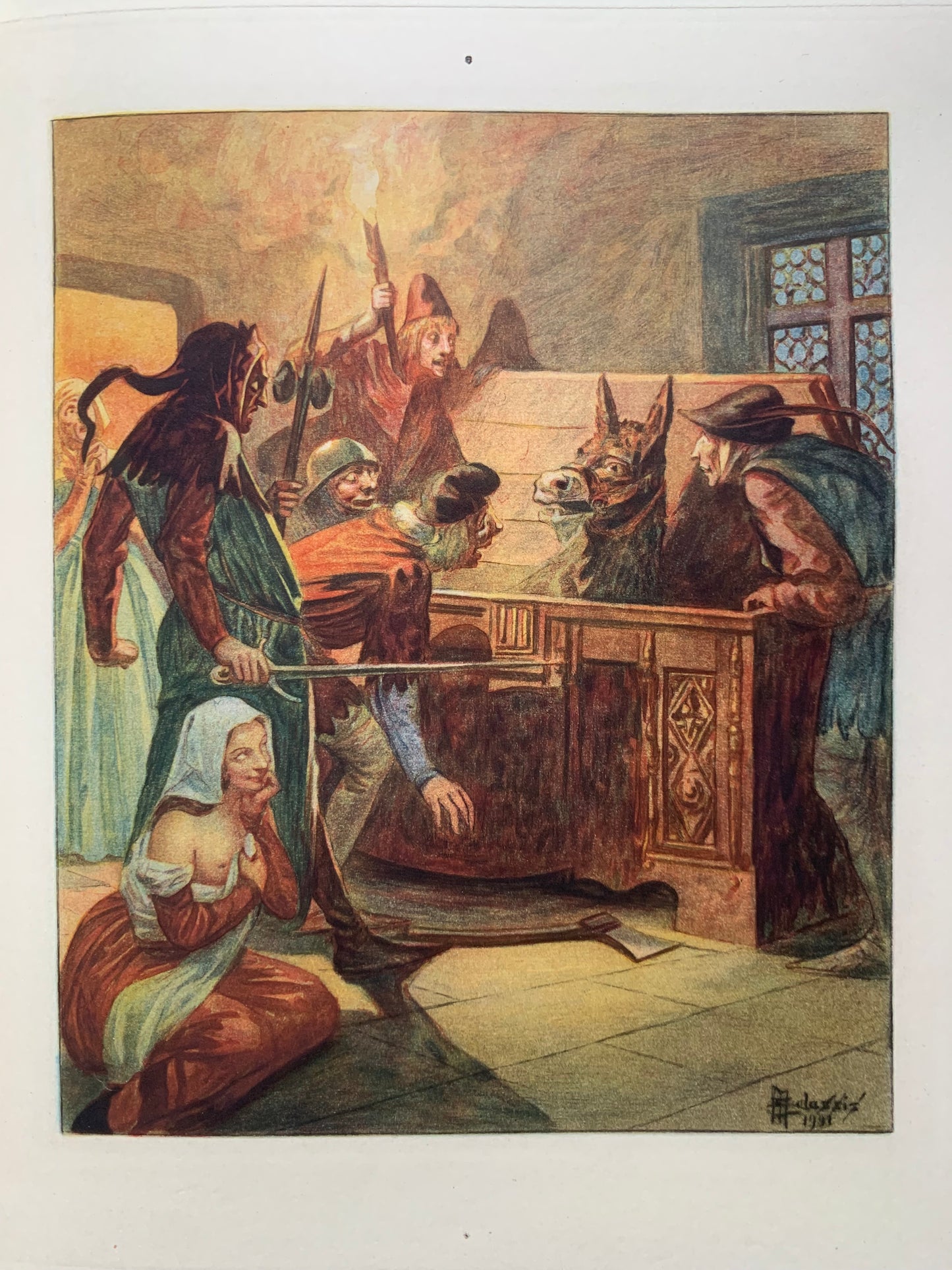 Les Cent Nouvelles du Roy Louis le Onzième - Illustrées de seize aquarelles de Malassis - 1931