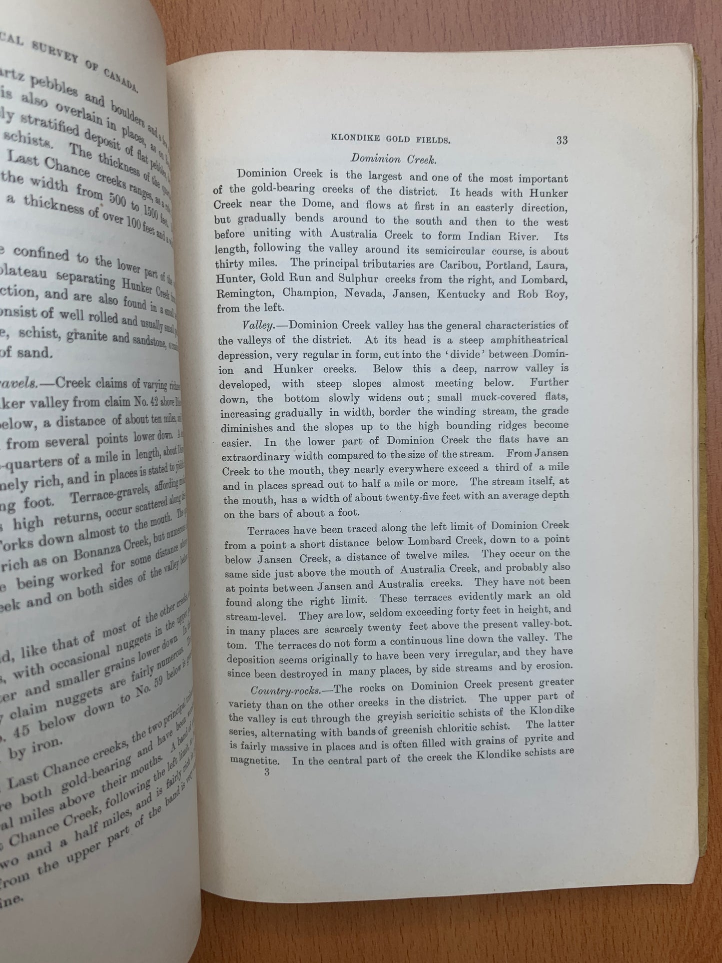 Preliminary report on the Klondike Gold Fields Yukon district Canada - McConnell - 1900