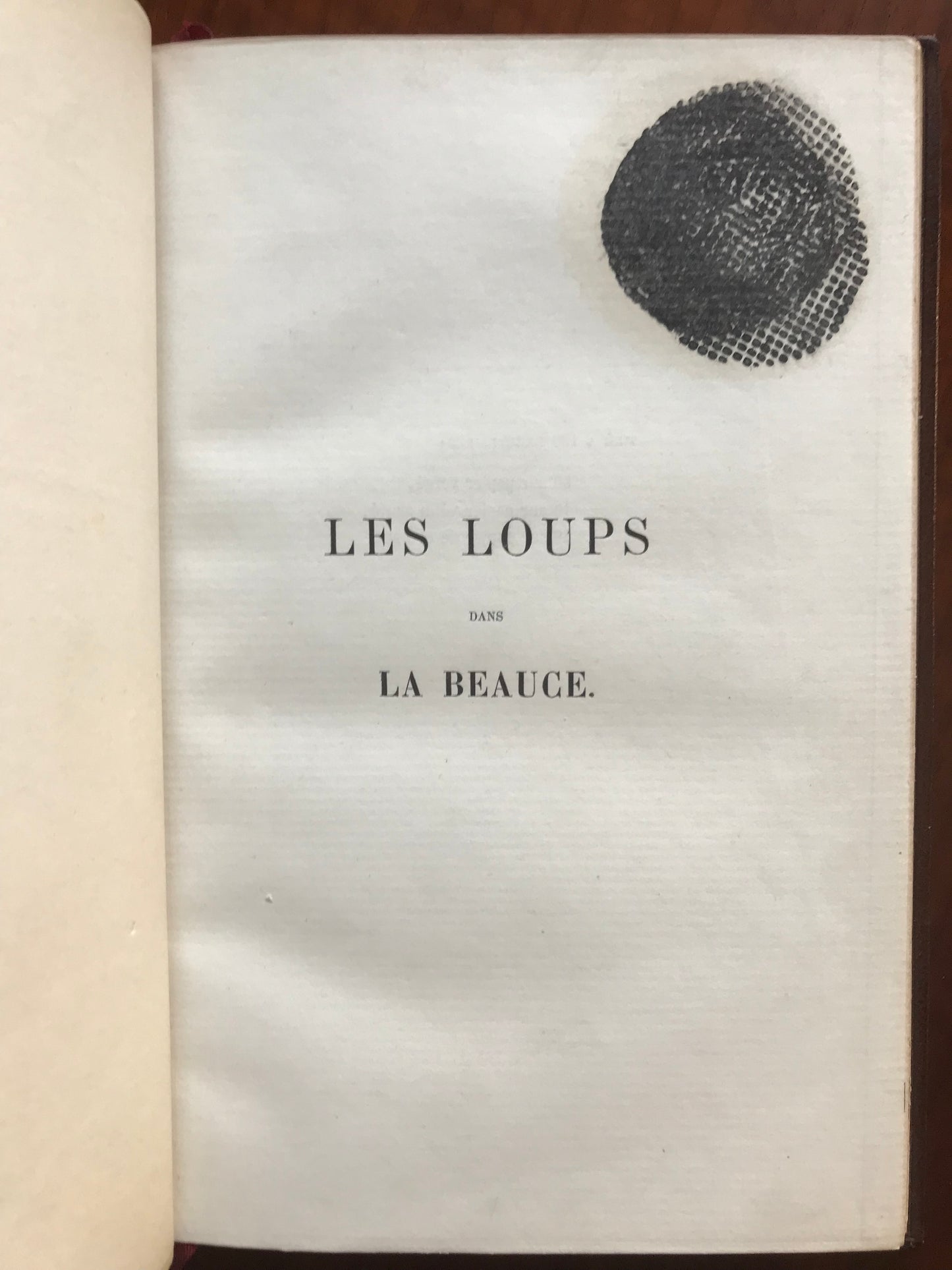 Wolves in Beauce - Adolphe Lecocq - Original edition - 1860