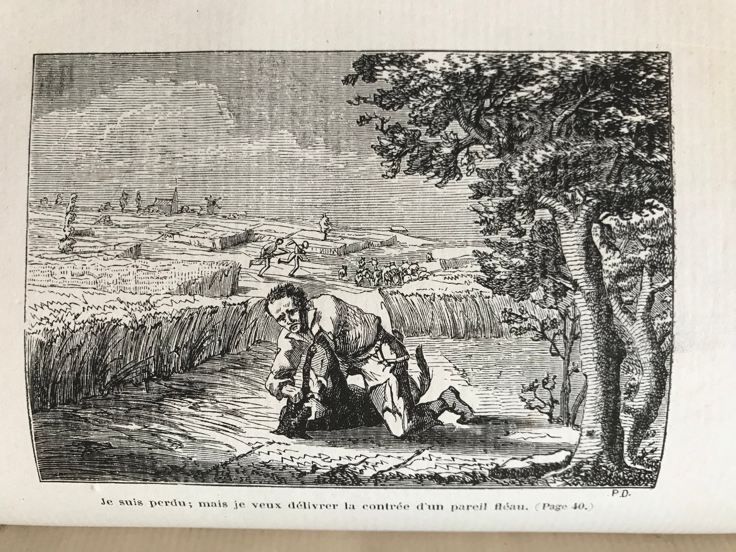 Wolves in Beauce - Adolphe Lecocq - Original edition - 1860