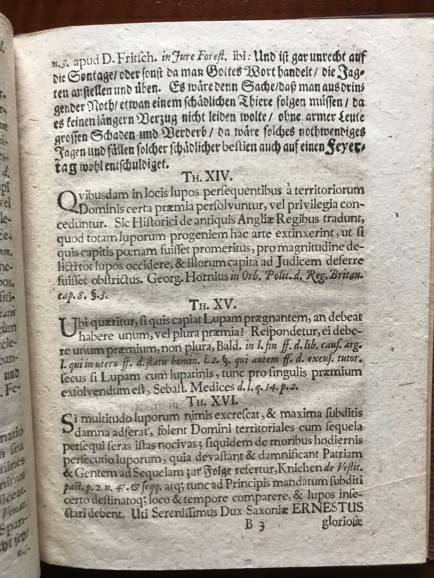 De Persecutione Luporum von der Wolffs Jagt - Peter Muller - Edition originale - 1678