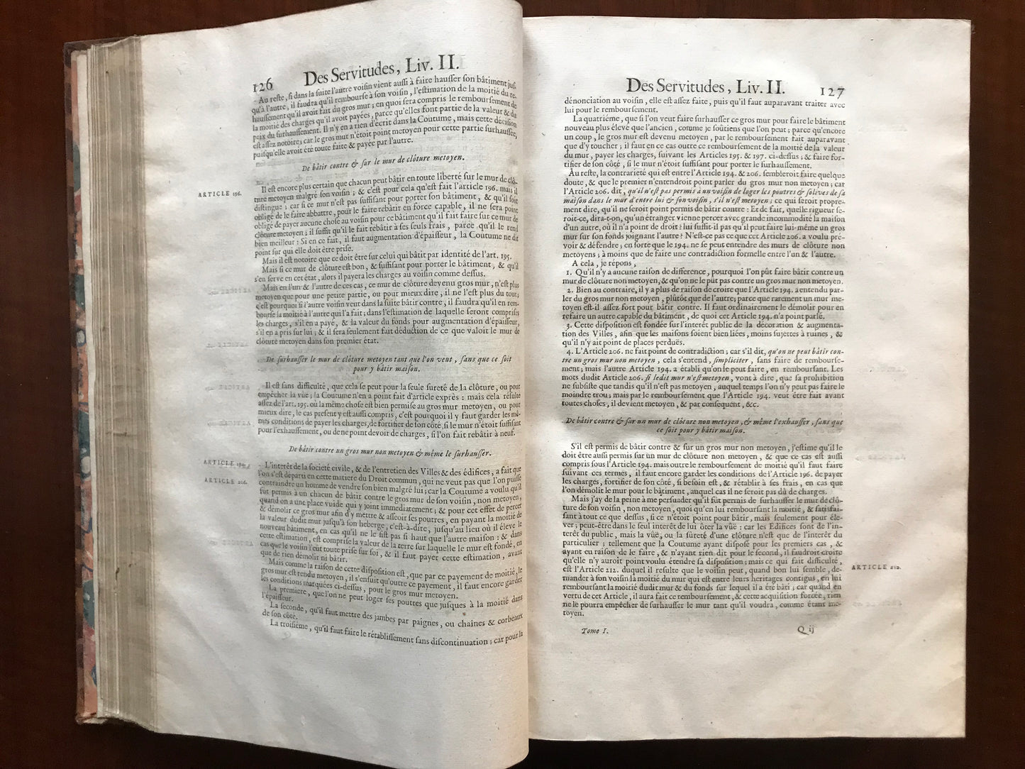 Oeuvres de Duplessis - Traités sur la Coutume de Paris - 1726
