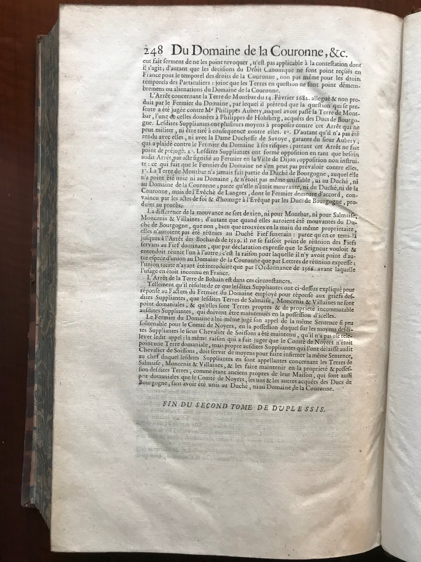 Oeuvres de Duplessis - Traités sur la Coutume de Paris - 1726