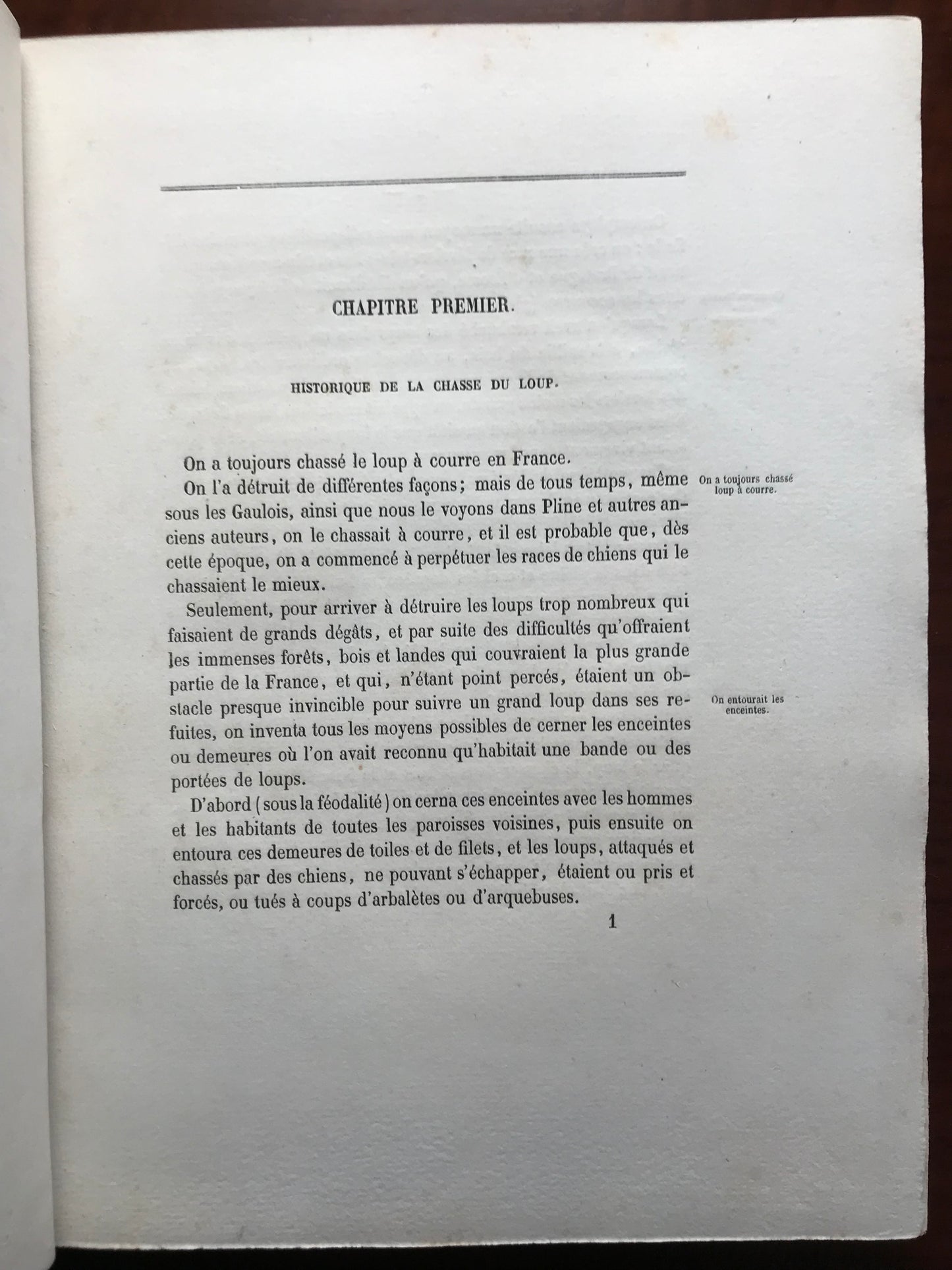 La Chasse du Loup - Avec des planches photographiques d'après nature par MM. Crémière, Hanfstaengl et Platel - J.E.H Baron Le Couteulx de Canteleu - Edition originale signée - 1861