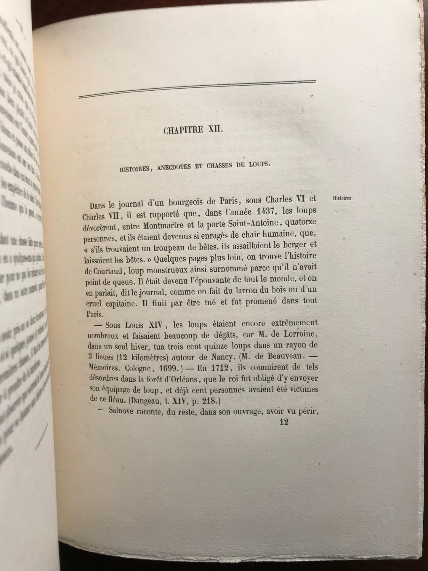 La Chasse du Loup - Avec des planches photographiques d'après nature par MM. Crémière, Hanfstaengl et Platel - J.E.H Baron Le Couteulx de Canteleu - Edition originale signée - 1861