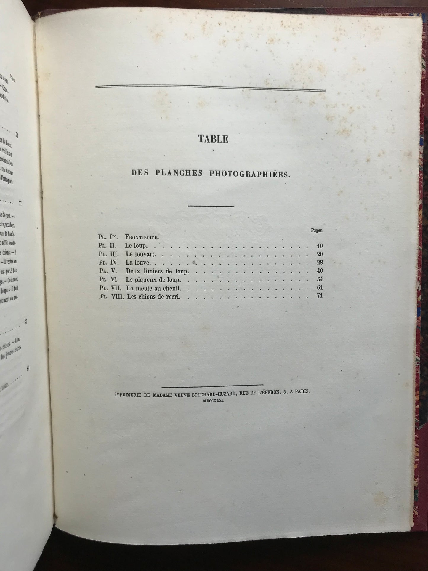 La Chasse du Loup - Avec des planches photographiques d'après nature par MM. Crémière, Hanfstaengl et Platel - J.E.H Baron Le Couteulx de Canteleu - Edition originale signée - 1861