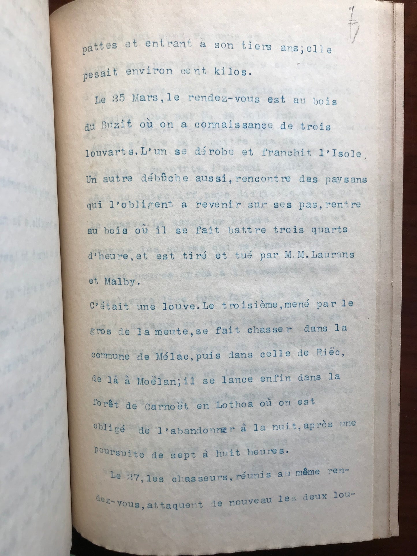 Mes chasses de loups - Baron Halna du Fretay - Edition originale - 1891