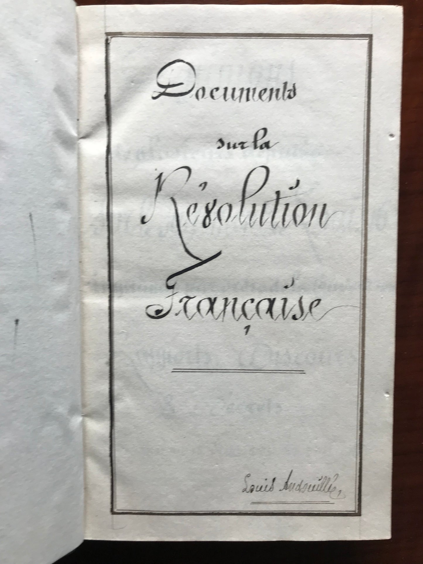 Recueil de diverses pièces et documents sur la Révolution Française