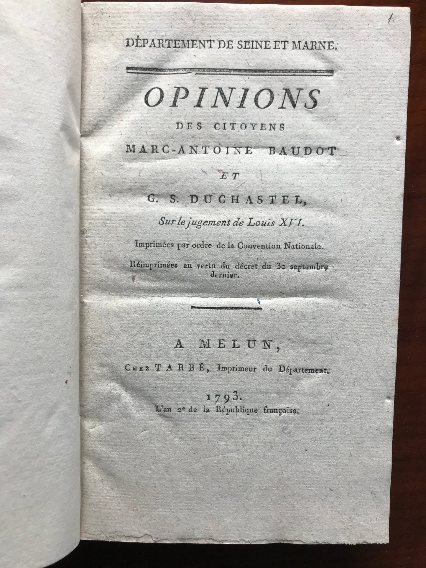 Recueil de diverses pièces et documents sur la Révolution Française