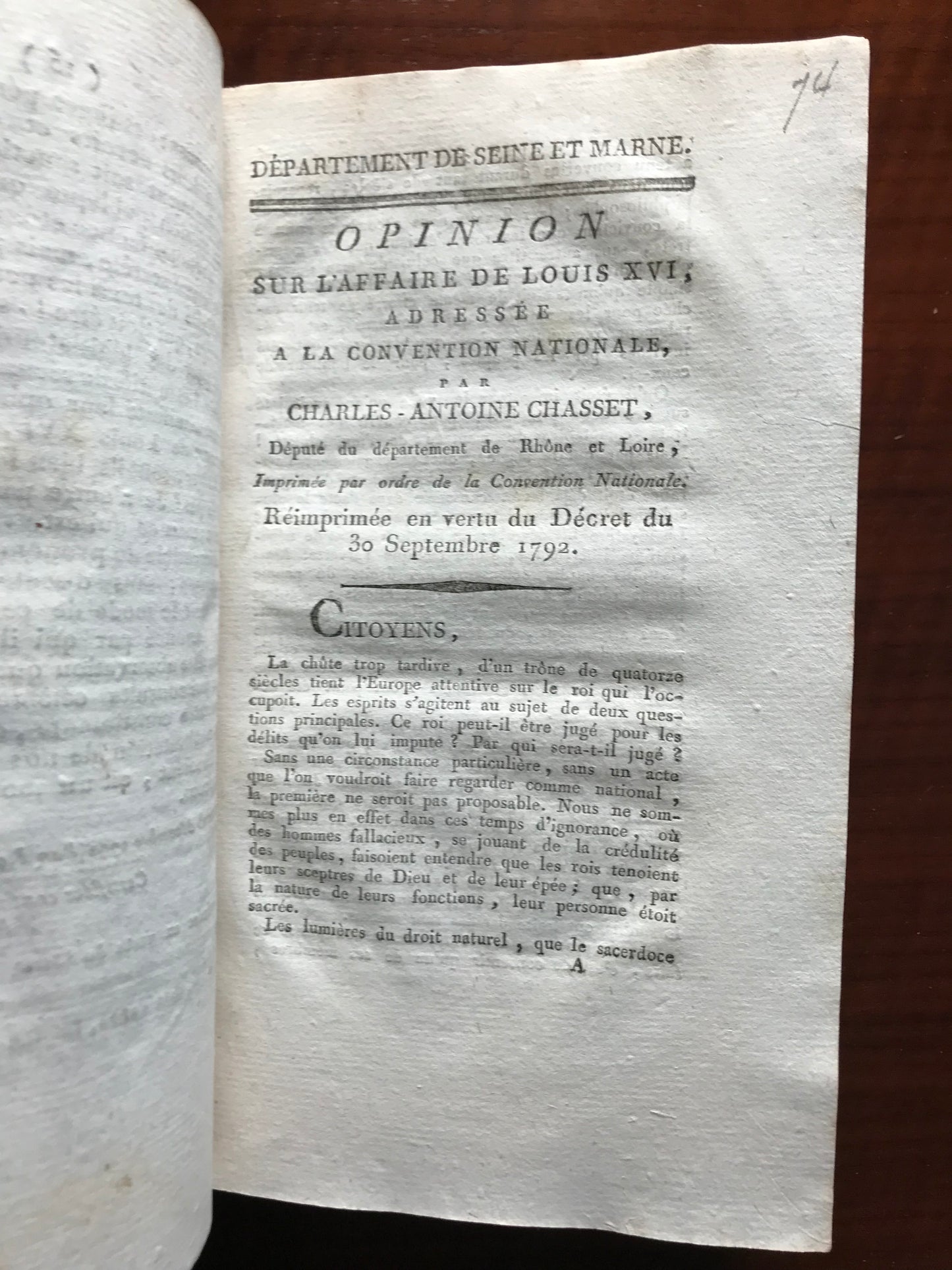 Recueil de diverses pièces et documents sur la Révolution Française