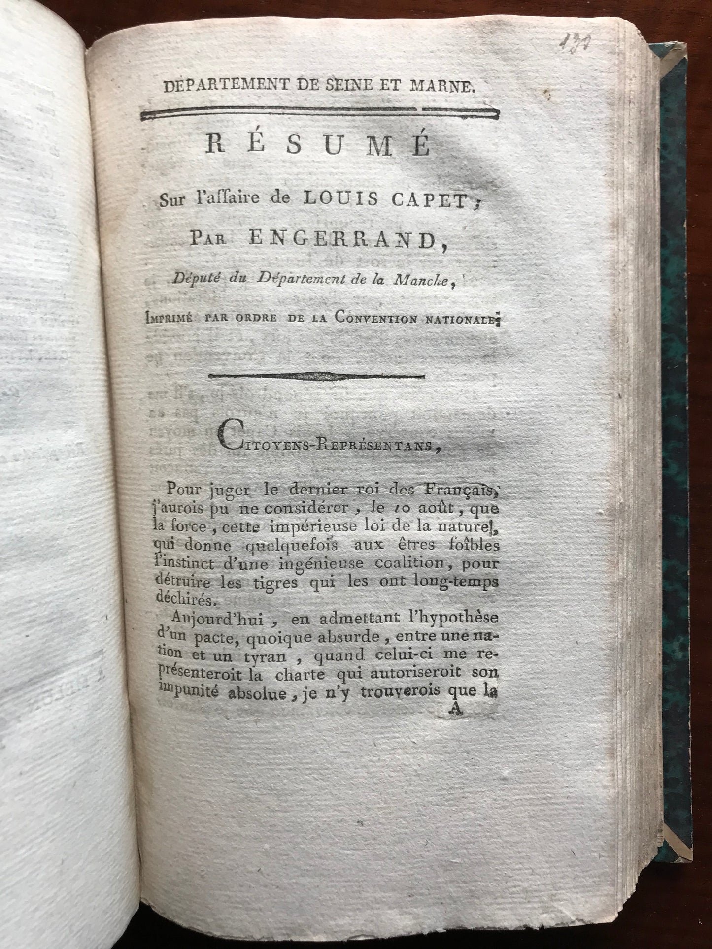 Recueil de diverses pièces et documents sur la Révolution Française