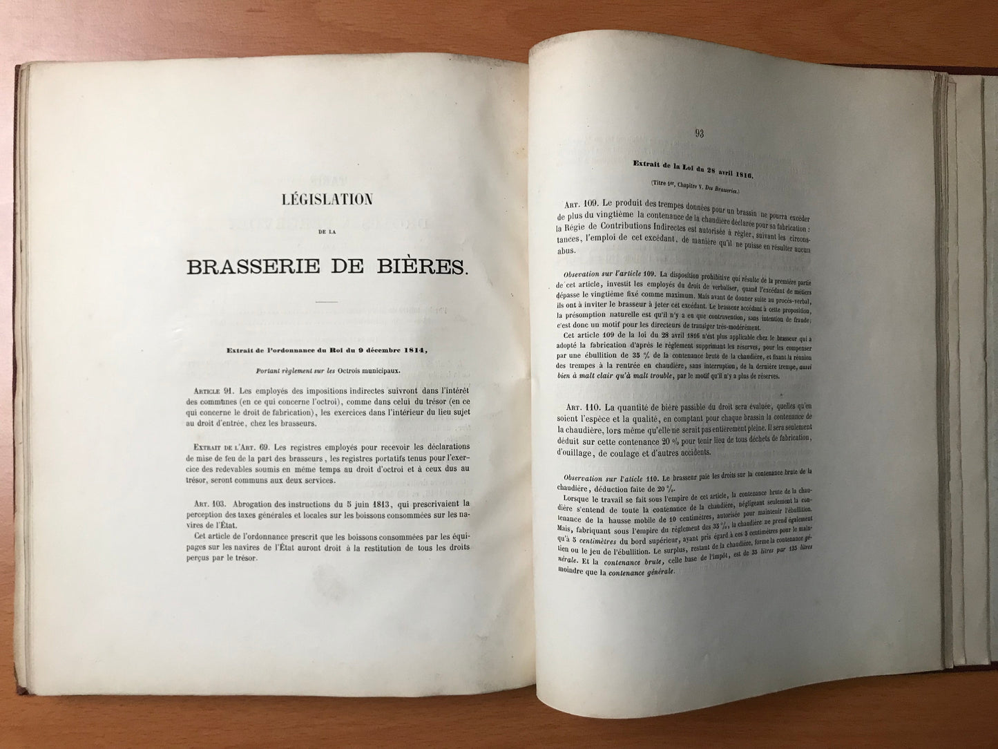 Guide pratique de la fabrication de la Bière d'après les procédés les plus récents, suivi du code des contributions indirectes en ce qui concerne la brasserie - J.-B. Bauby - 1867