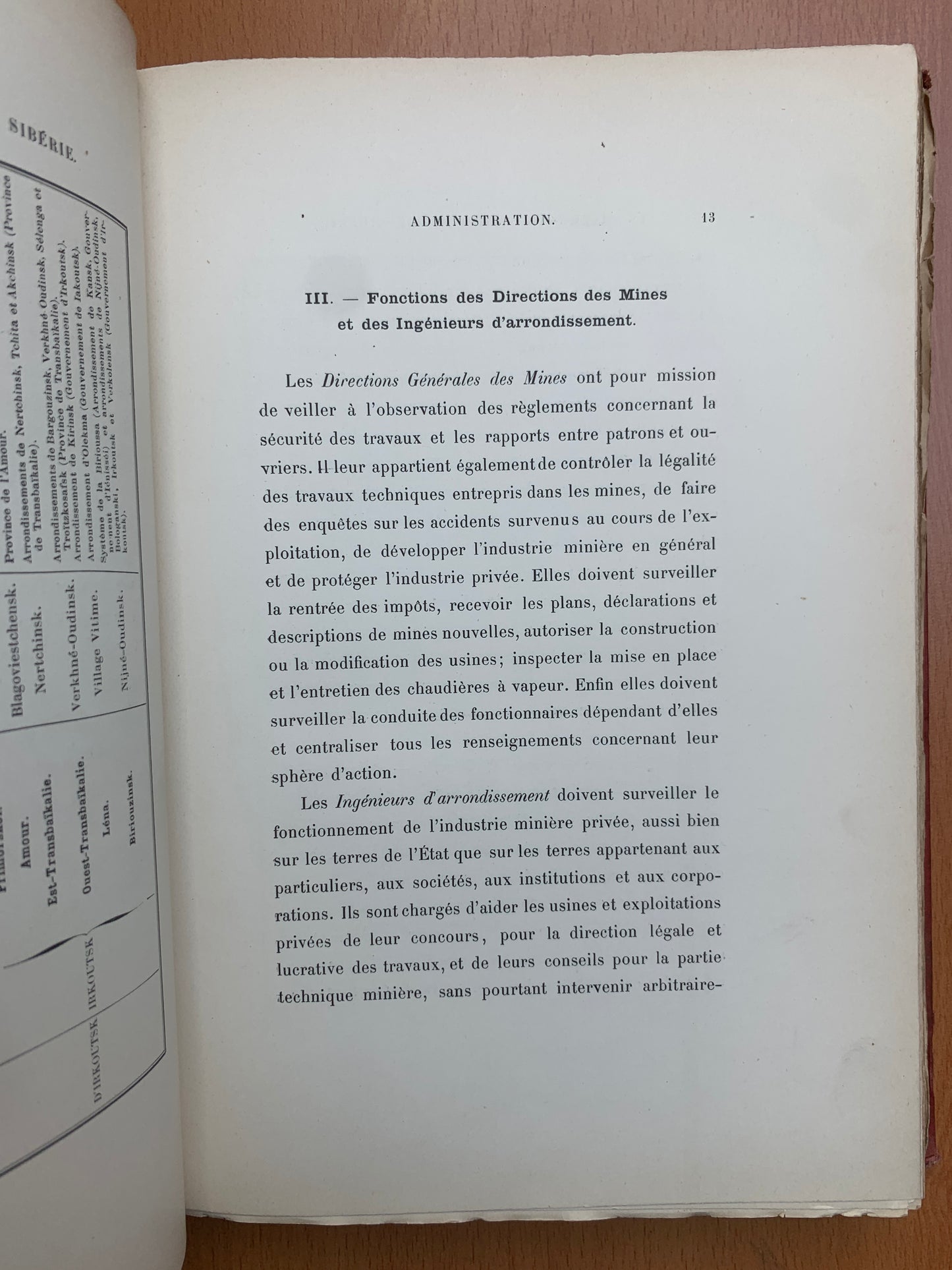 Les gisements aurifères de Sibérie - René de Batz - Edition originale - 1898