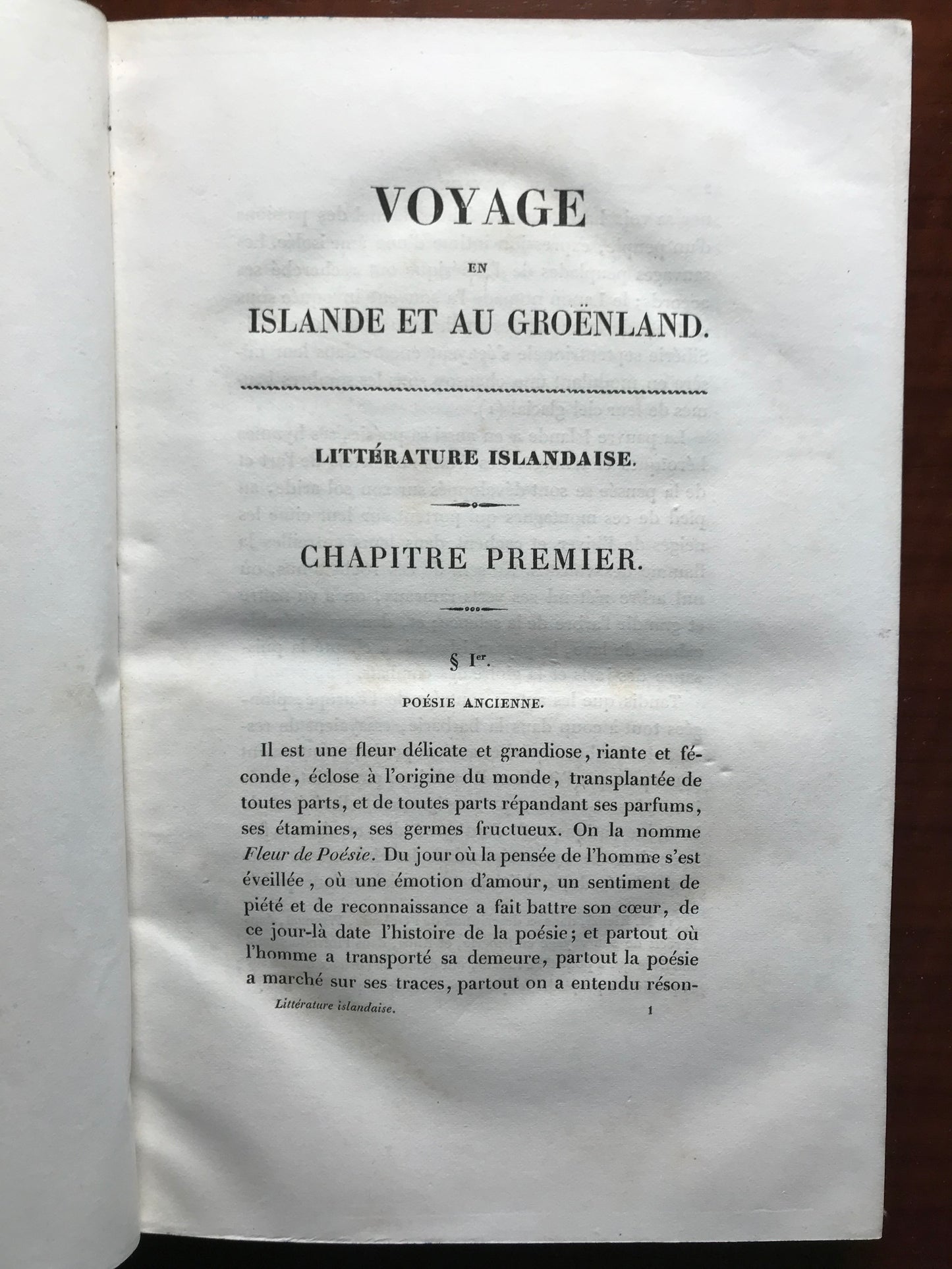 Littérature Islandaise - Voyage en Islande et au Groënland - Gaimard - 1843