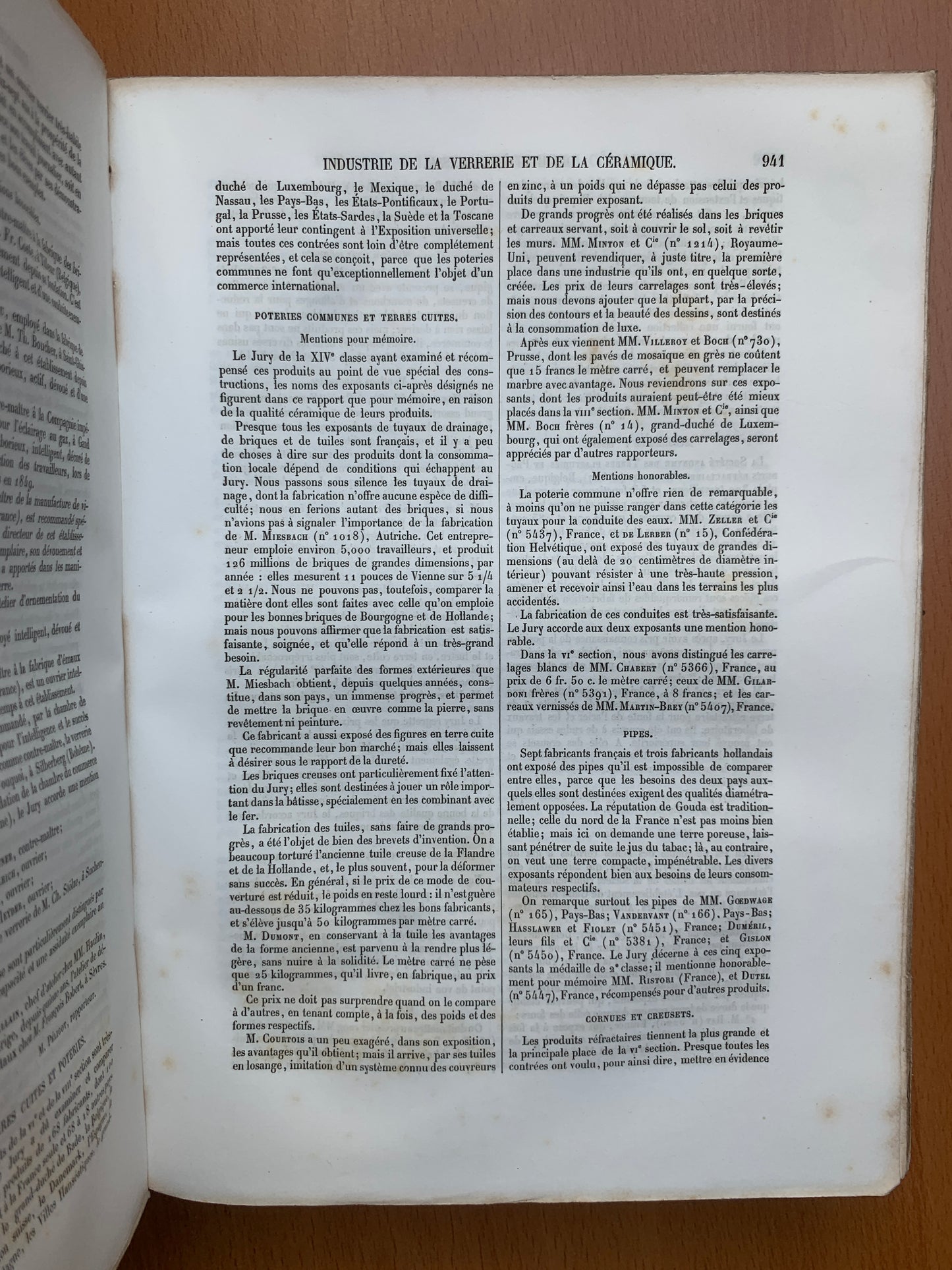 Exposition Universelle de 1855 - Rapports du jury mixte international - 1856