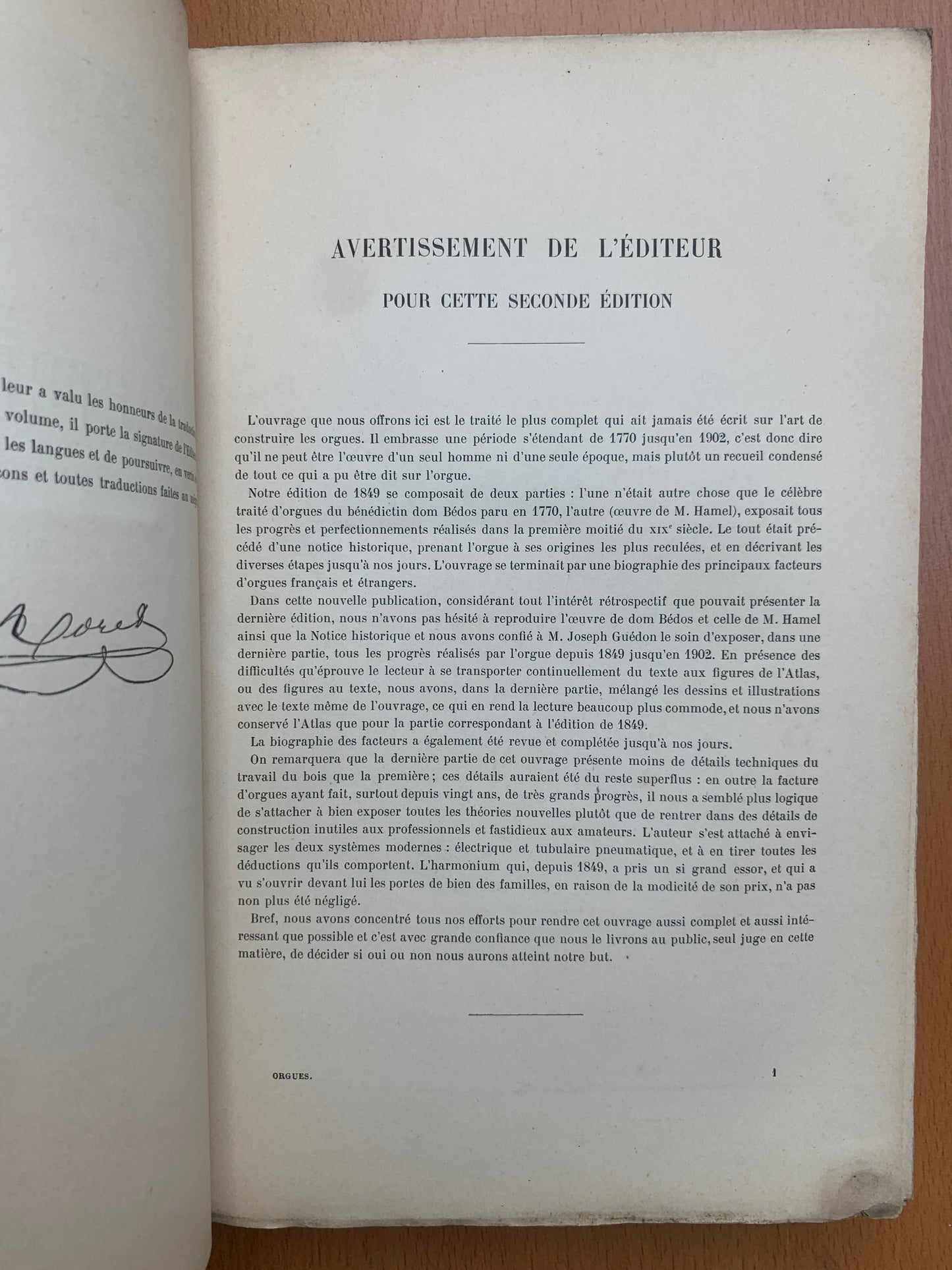 Nouveau manuel complet du Facteur d'Orgues - Joseph Guédon - 1903