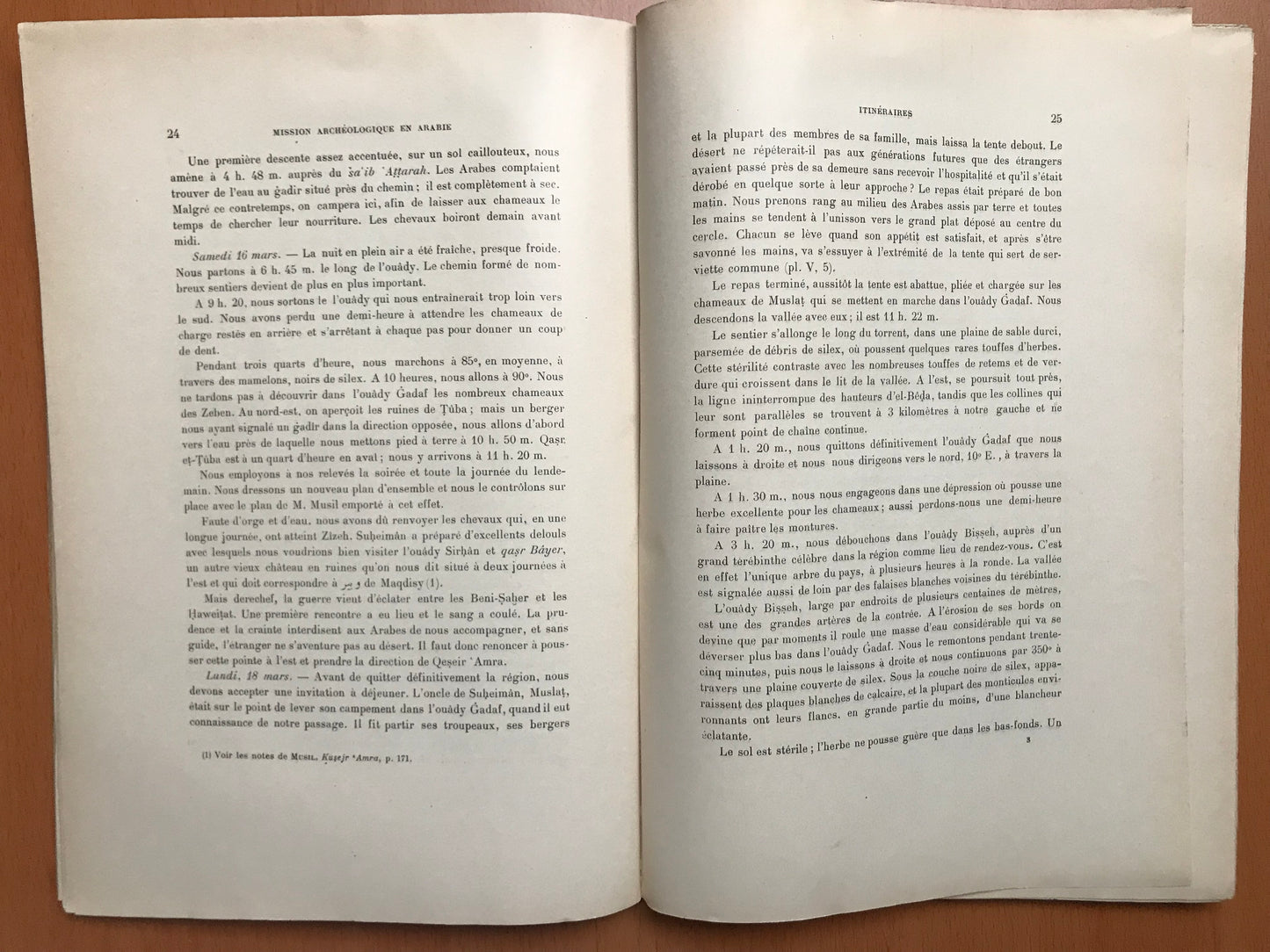 Mission Archéologique en Arabie - Les Châteaux Arabes de Qeseir Amra, Harâneh et Tûba - Jaussen Savignac - 1922